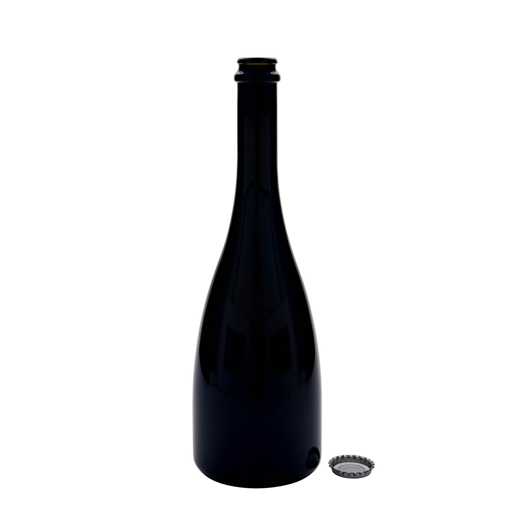 750 ml alus/šampanieša pudele 'Tosca', stikls, antīki zaļa, atvere: kronkorks 750 ml alus/šampanieša pudele 'Tosca', stikls, antīki zaļa, atvere: kronkorks