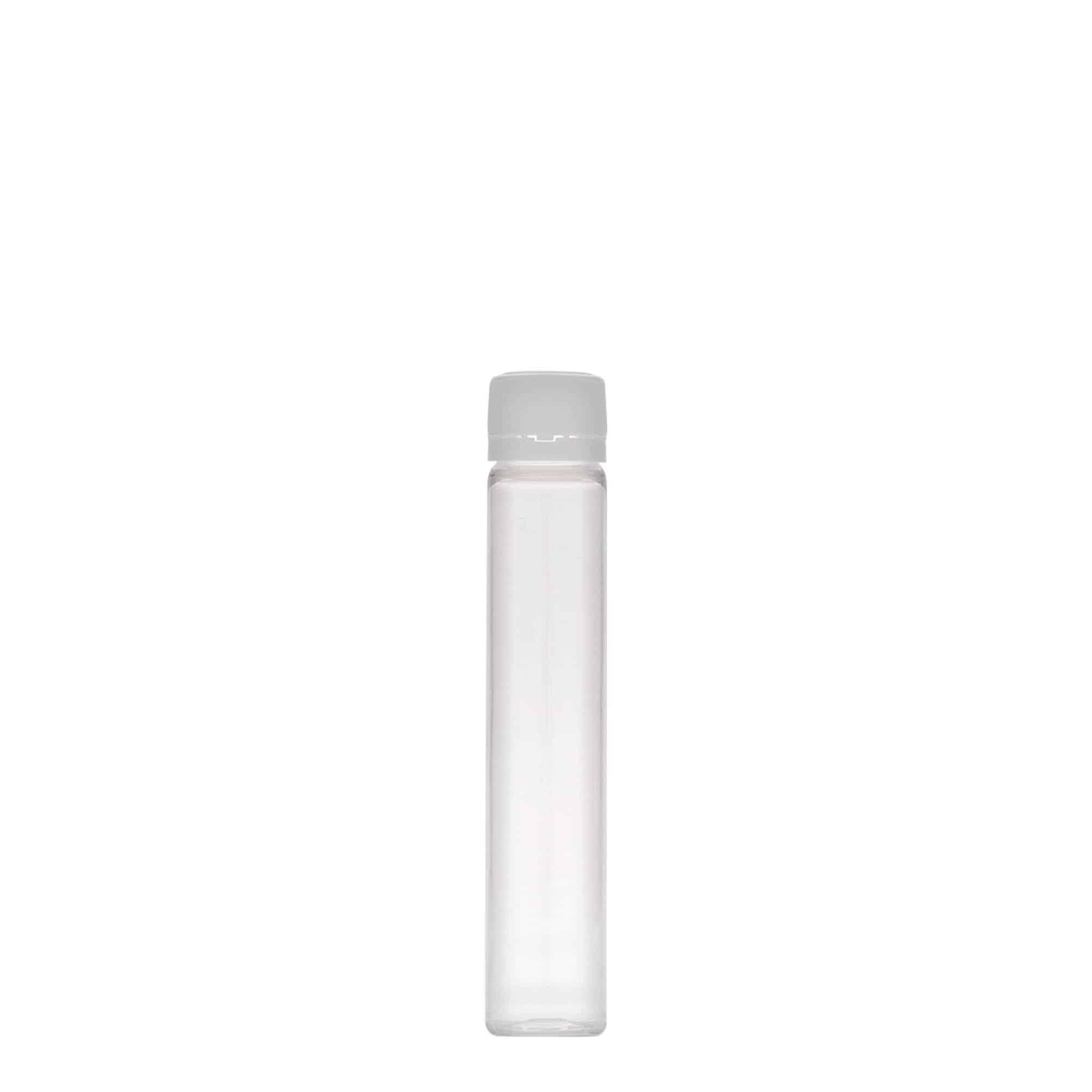 25 ml PET caurulīte, plastmasa, atvere: skrūvējams vāciņš