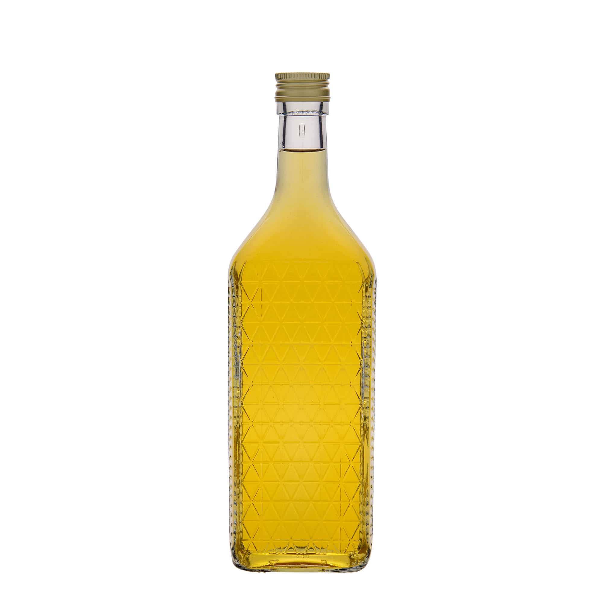 700 ml stikla pudele 'Caruso', taisnstūrveida, atvere: PP 31,5