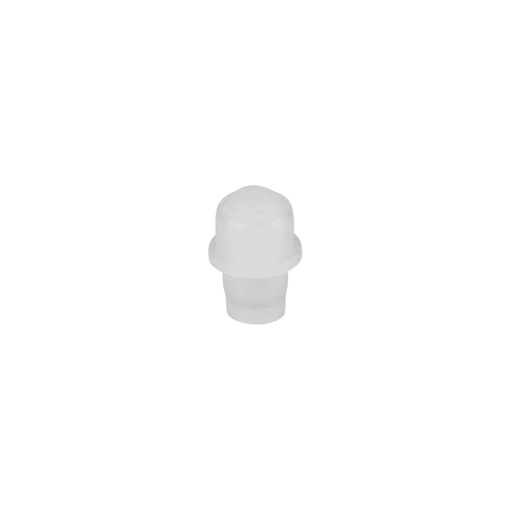 Uzgalis 10 ml roll-on pudelītei, LDPE plastmasa, dabīga krāsa Uzgalis 10 ml roll-on pudelītei, LDPE plastmasa, dabīga krāsa