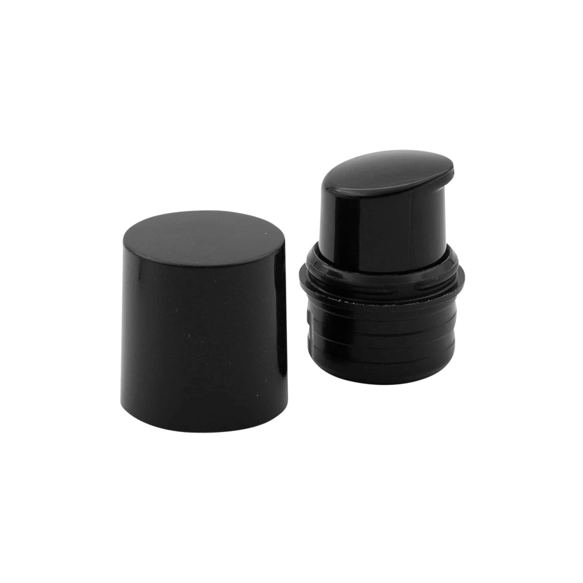 Airless dozatora sūknis 'Nano', PP plastmasa, melns