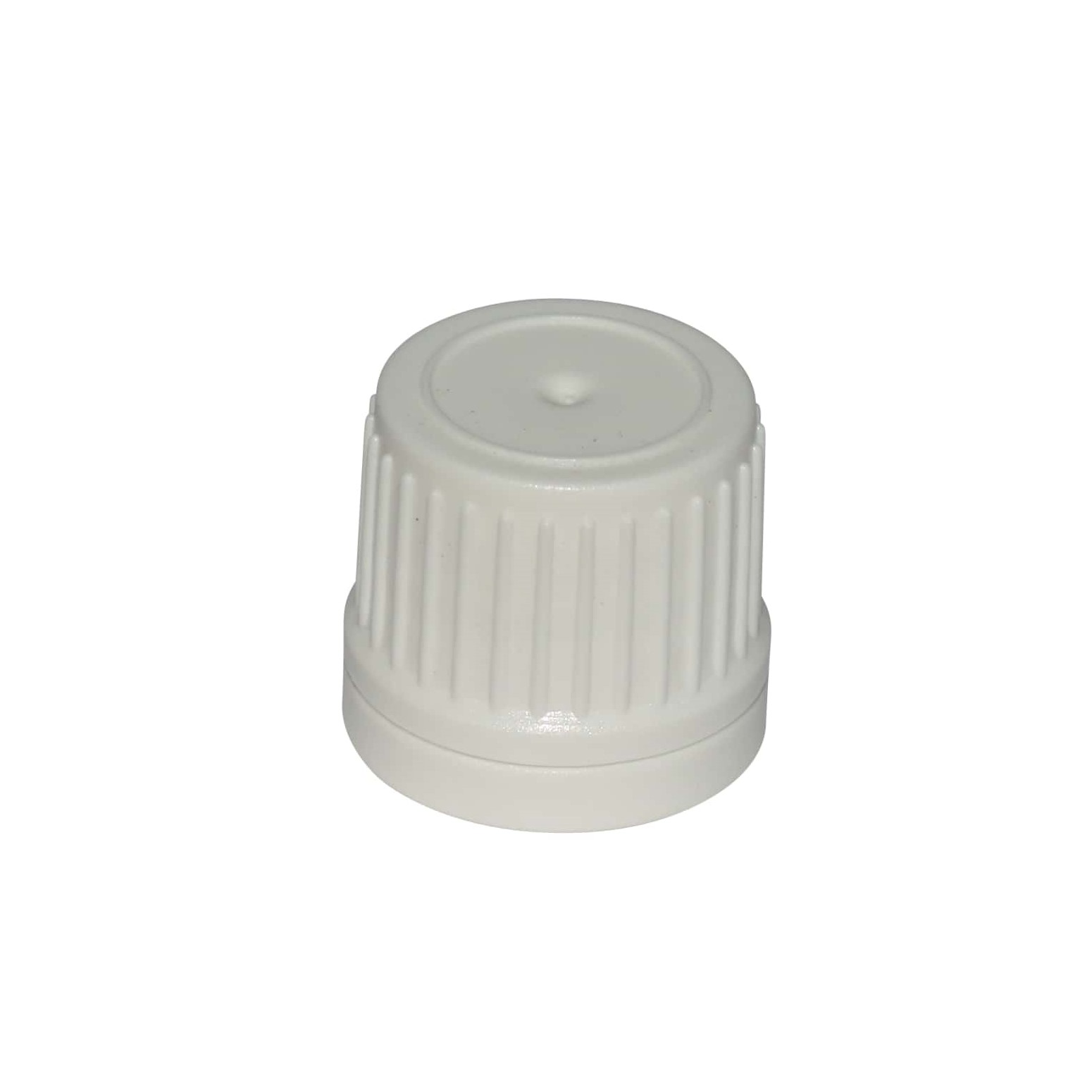 Skrūvējams vāciņš Disc Top, PP plastmasas, balts, aizdarei: 24/410