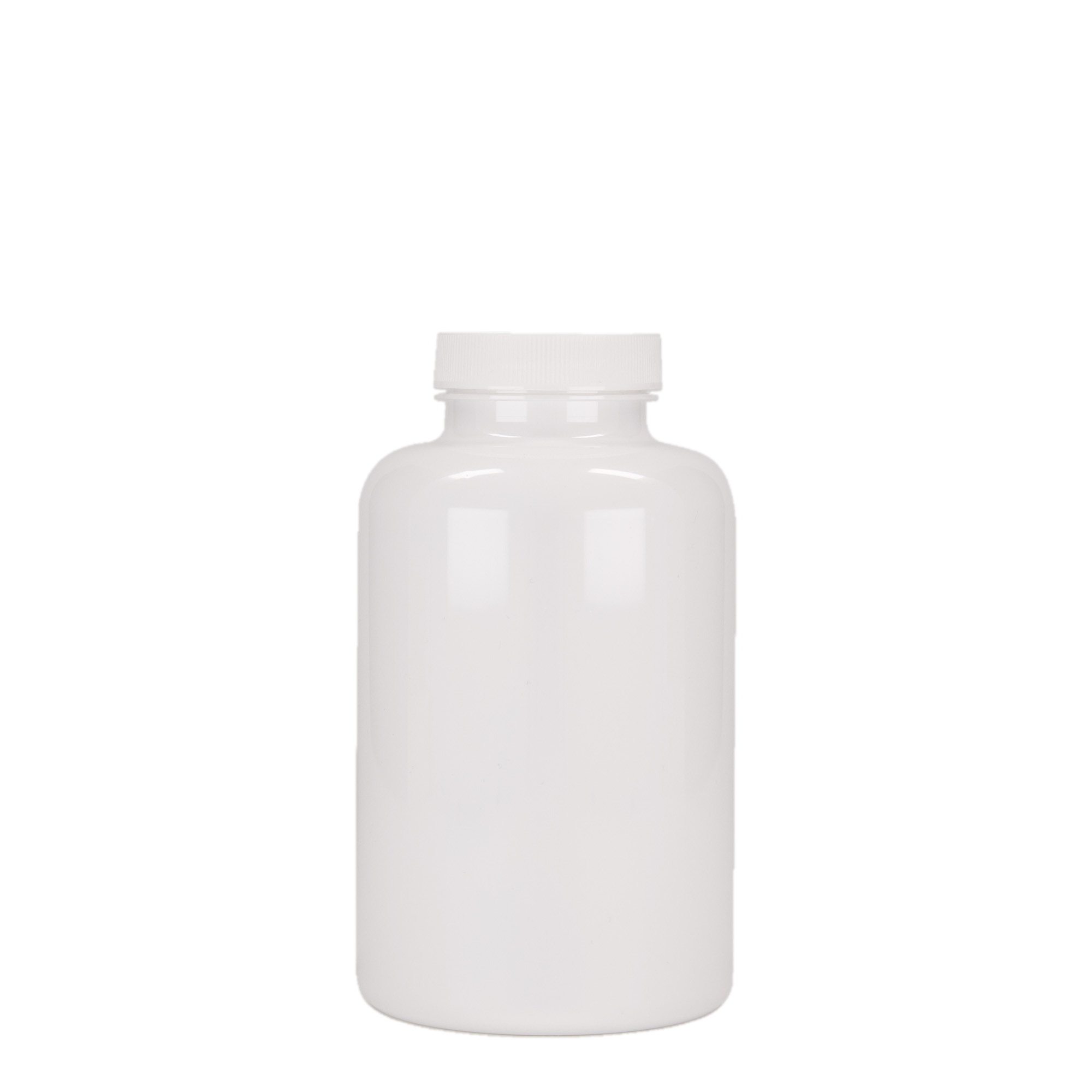 500 ml PET trauks, plastmasas, balts, aizdare: GPI 45/400