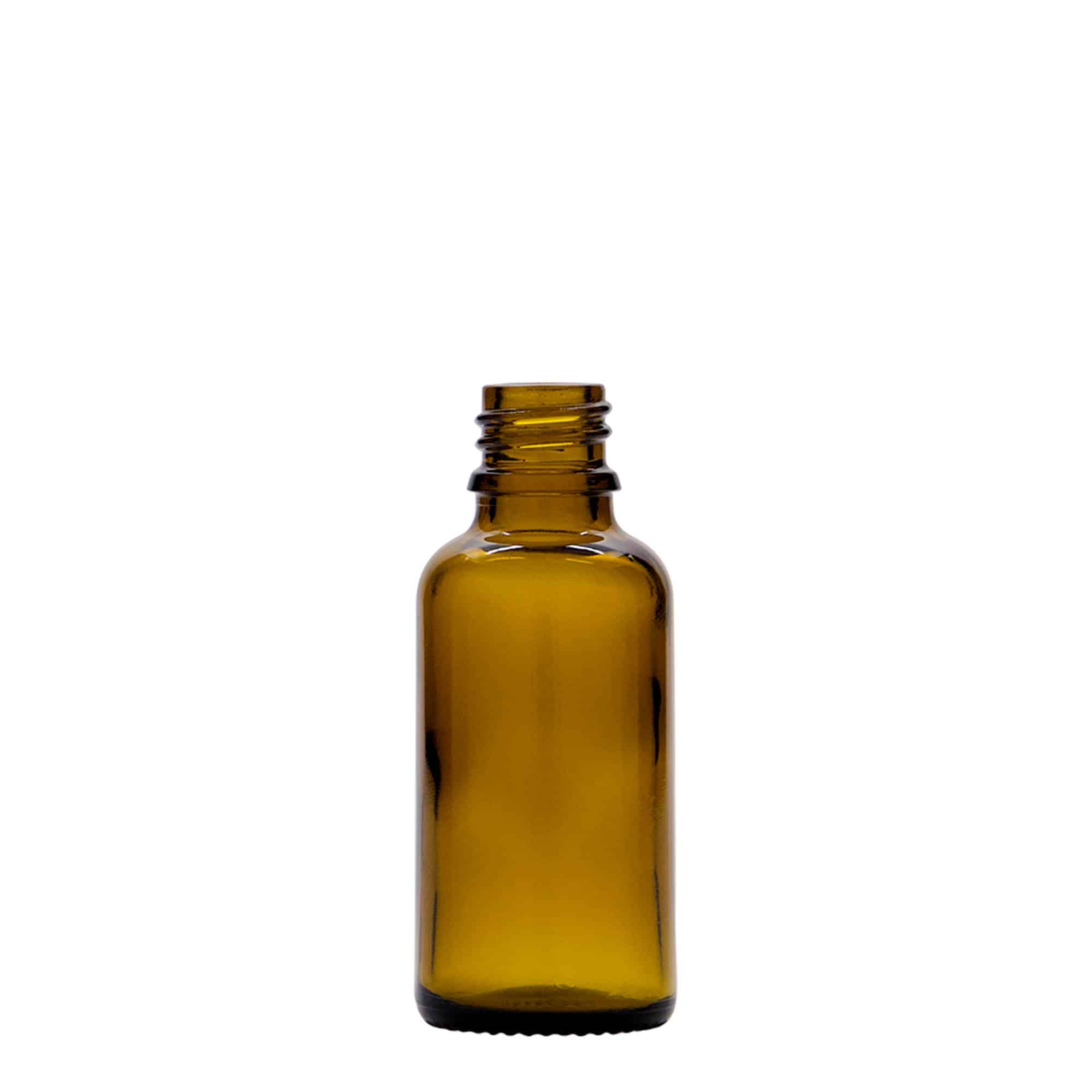 30 ml zāļu pudelīte ar pipeti, stikla, brūna, aizdare: DIN 18 30 ml zāļu pudelīte ar pipeti, stikla, brūna, aizdare: DIN 18