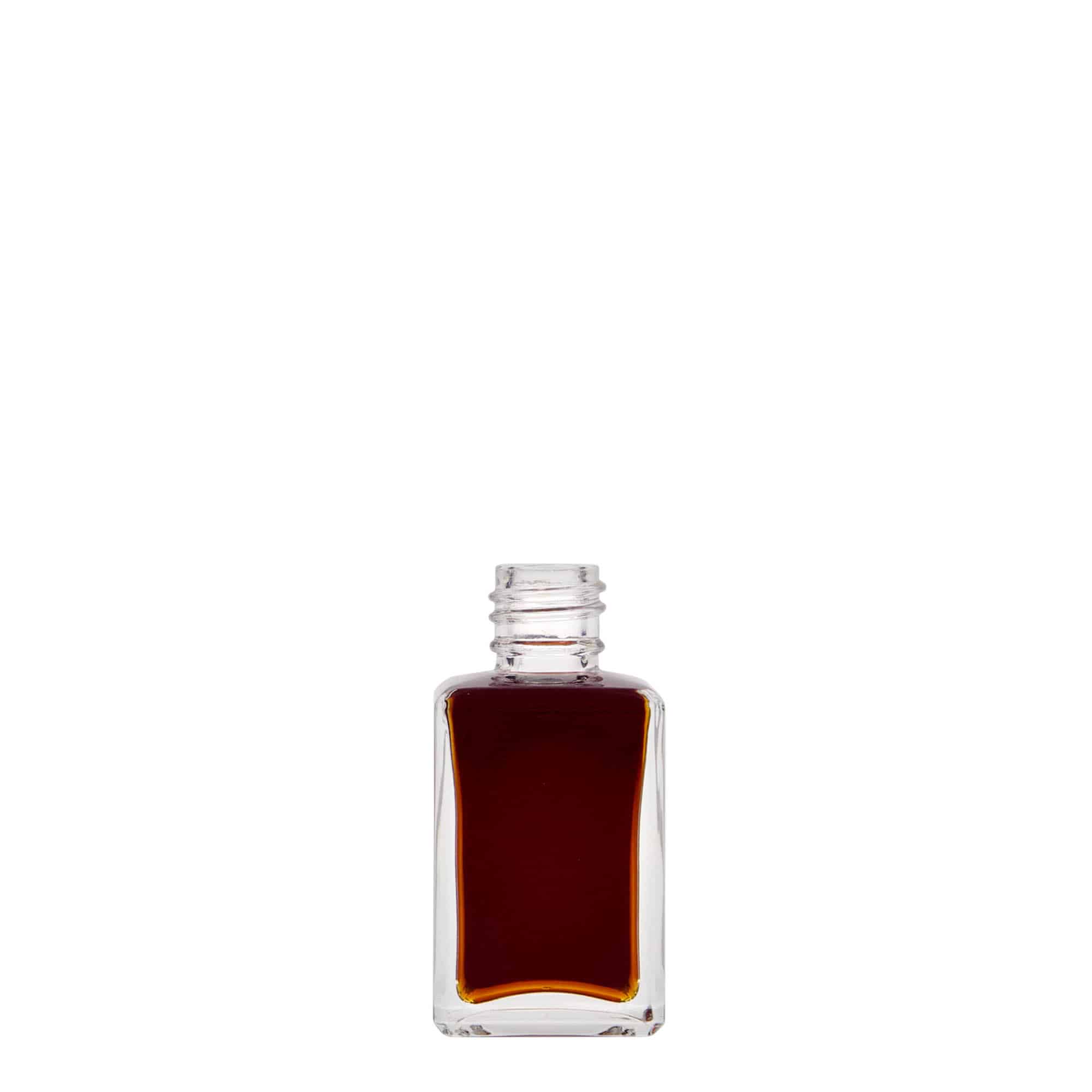 30 ml stikla pudele 'Tamme', kvadrātiska, atvere: PP 18
