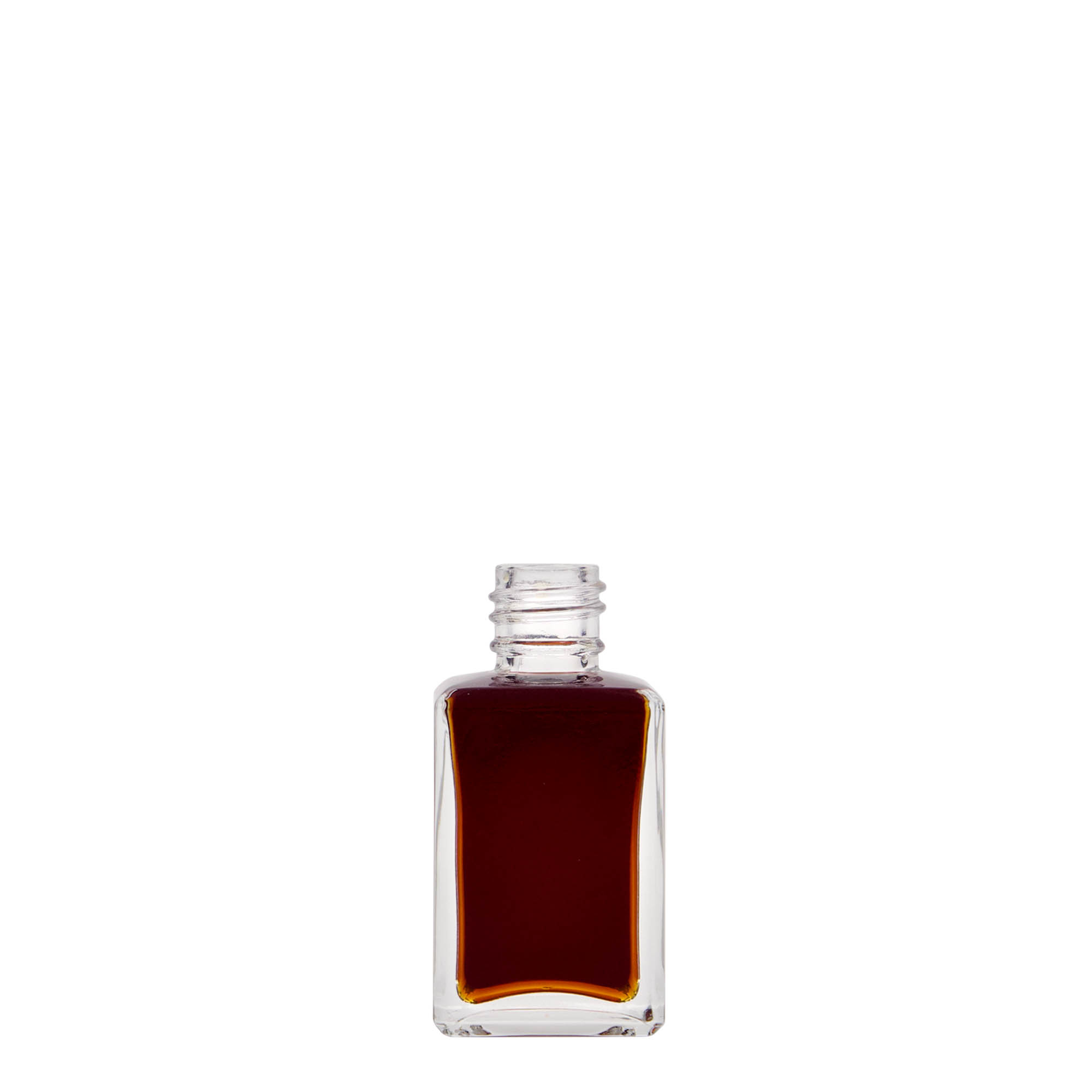 30 ml stikla pudele 'Tamme', kvadrātiska, atvere: PP 18