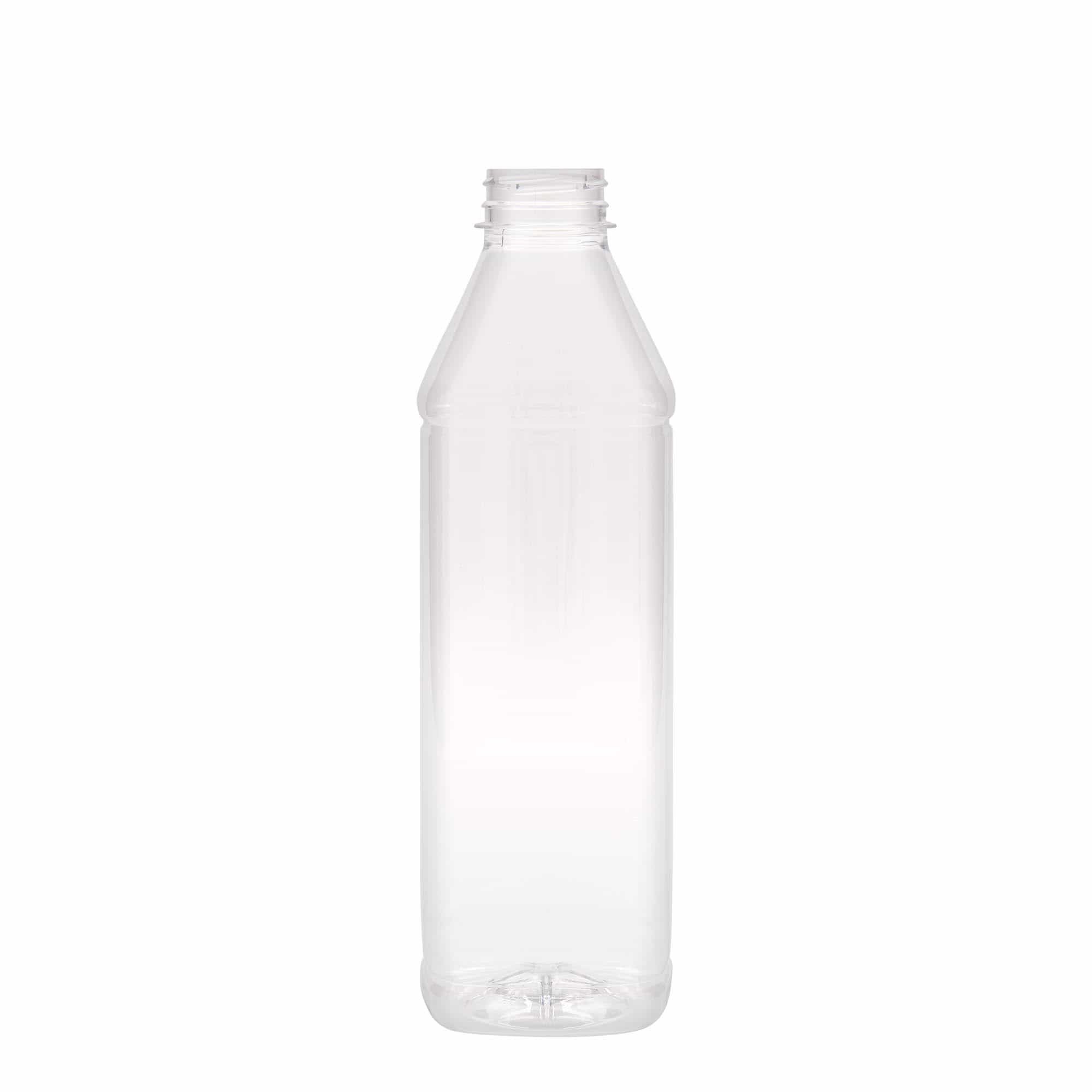 1000 ml PET pudele 'Milk and Juice Carré', kvadrātiska, plastmasas, aizdare: 38 mm 1000 ml PET pudele 'Milk and Juice Carré', kvadrātiska, plastmasas, aizdare: 38 mm