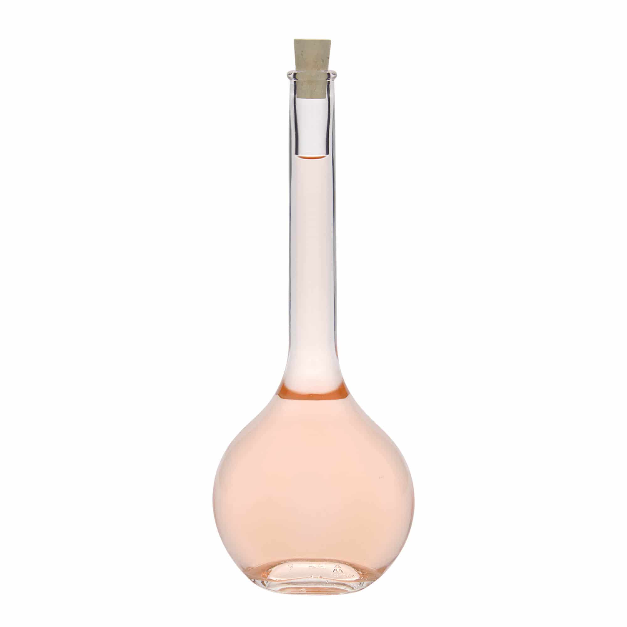 500 ml stikla pudele 'Contessa', ovāla, aizdare: korķis
