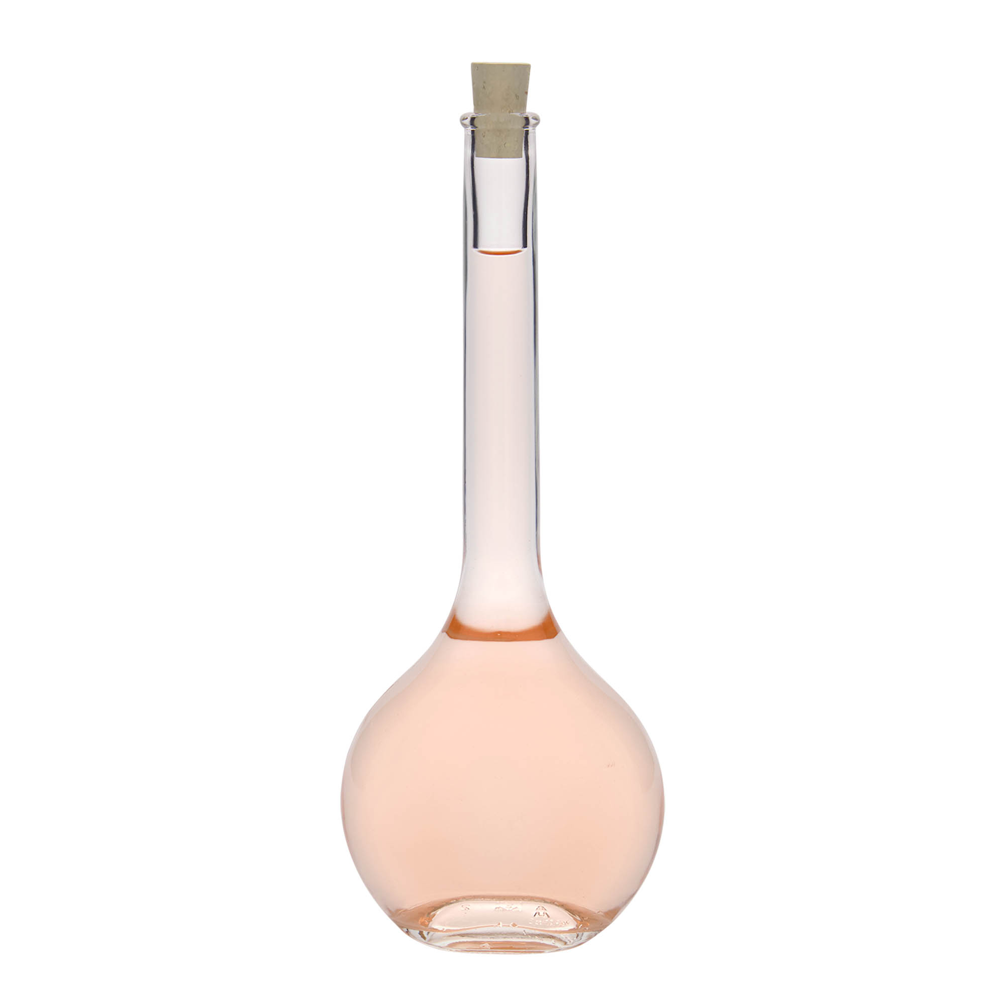500 ml stikla pudele 'Contessa', ovāla, atvere: korķis