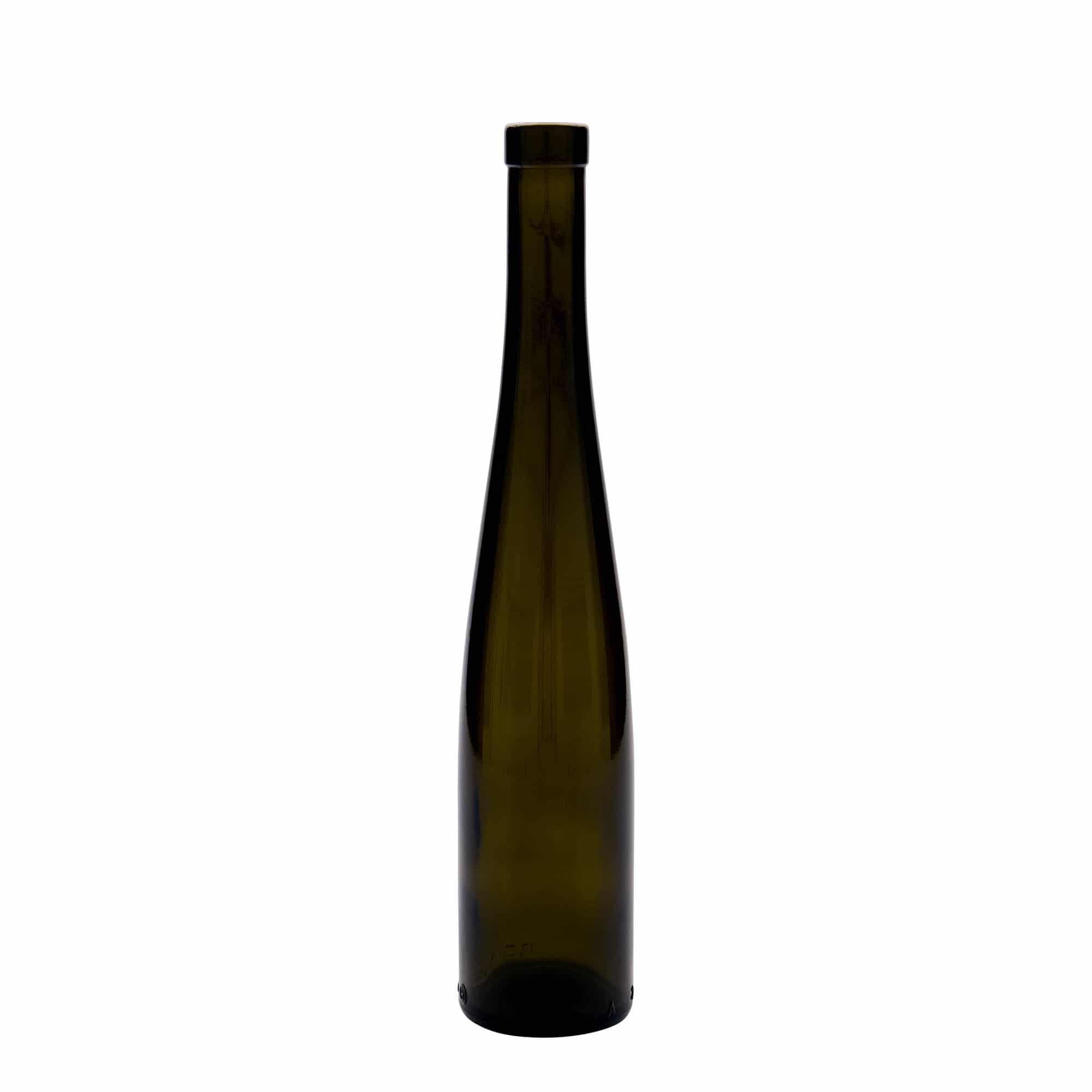 375 ml stikla pudele 'Weinschlegel', antīki zaļa, atvere: korķis