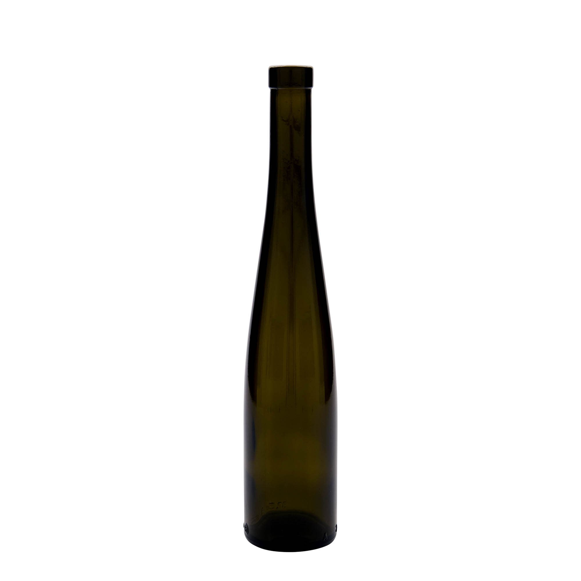 375 ml stikla pudele 'Weinschlegel', antīki zaļa, atvere: korķis