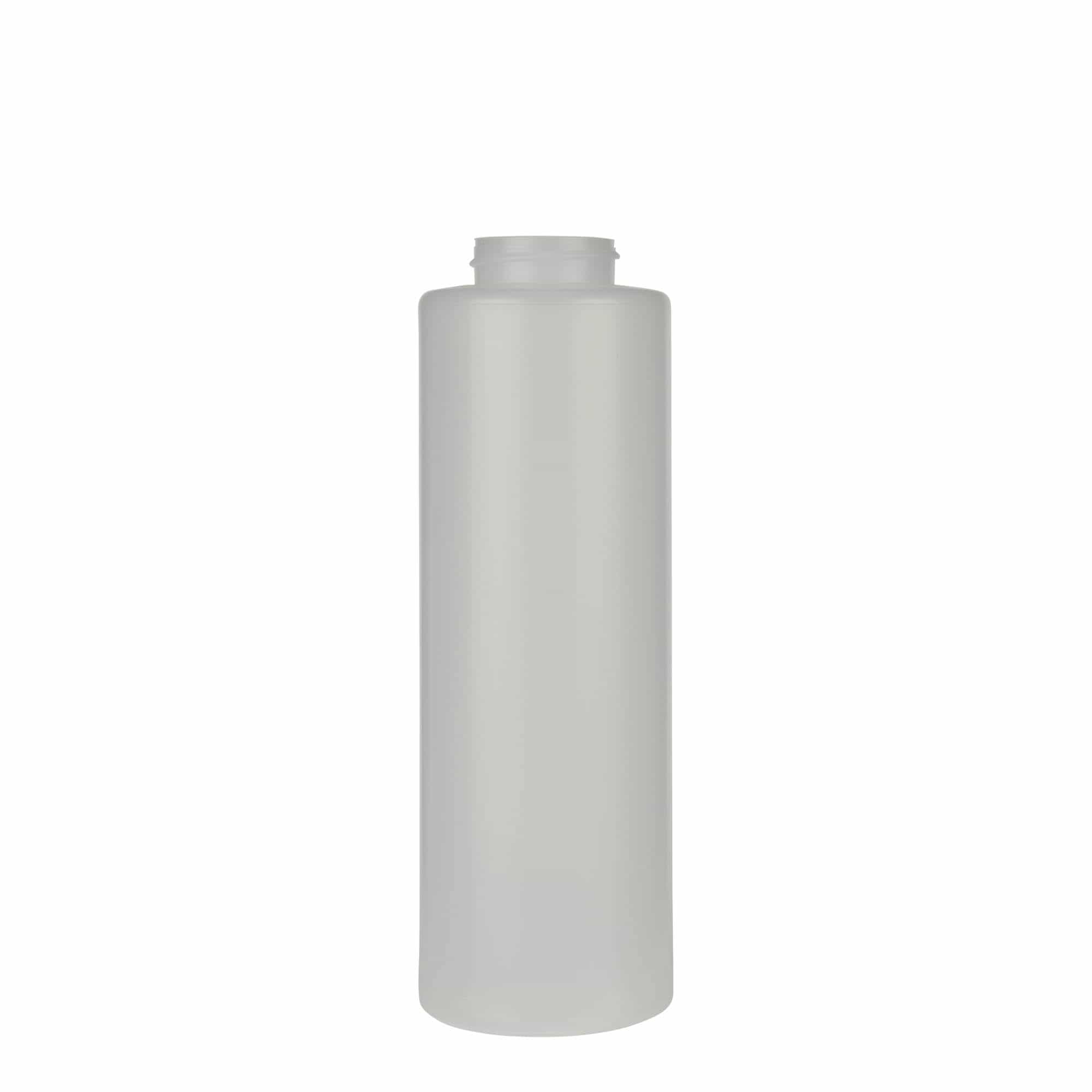 500 ml mērces pudele, LDPE plastmasas, dabīga, aizdare: GPI 38/400 500 ml mērces pudele, LDPE plastmasas, dabīga, aizdare: GPI 38/400