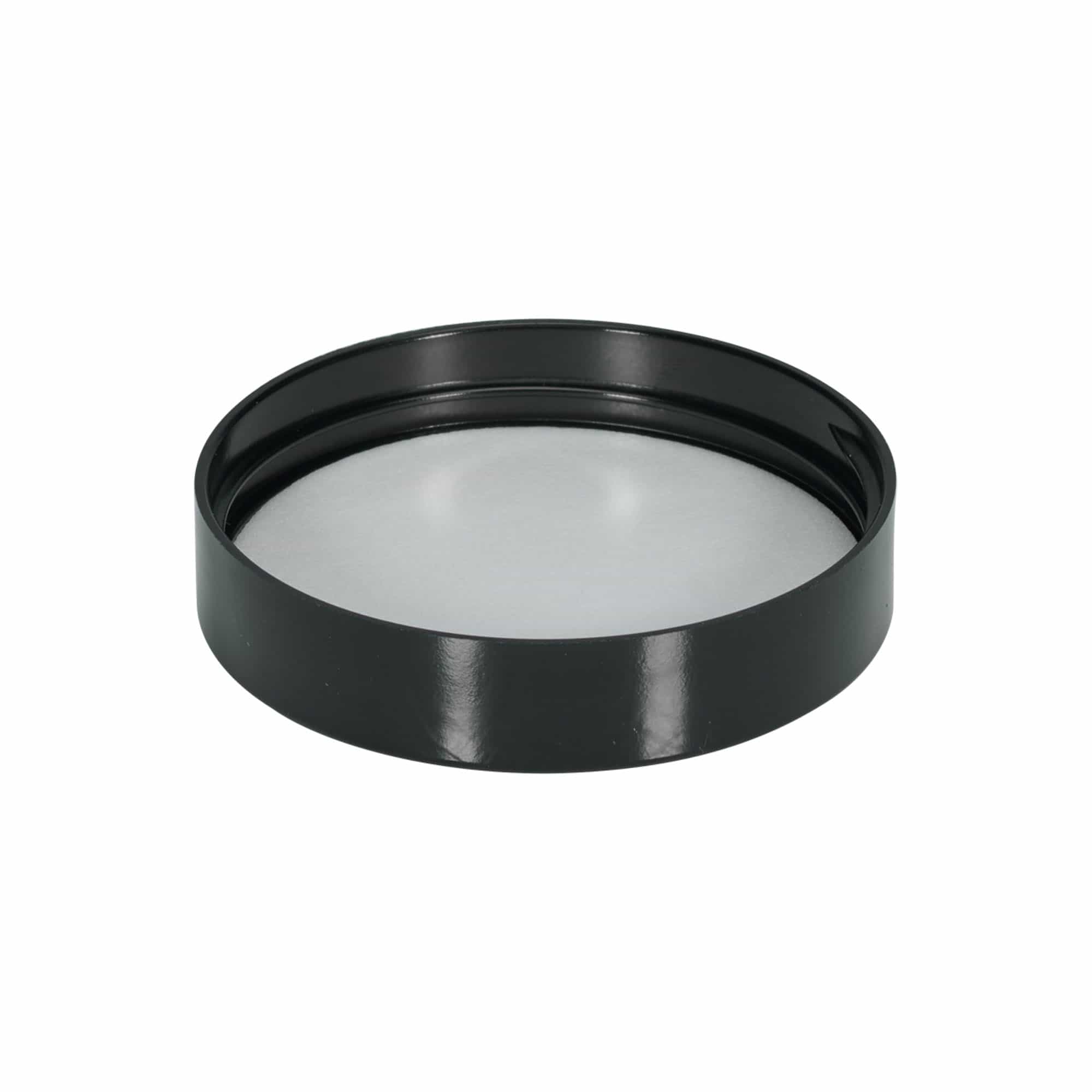 Skrūvējams vāciņš 120 ml 'Brown Line', HPM plastmasas, melns