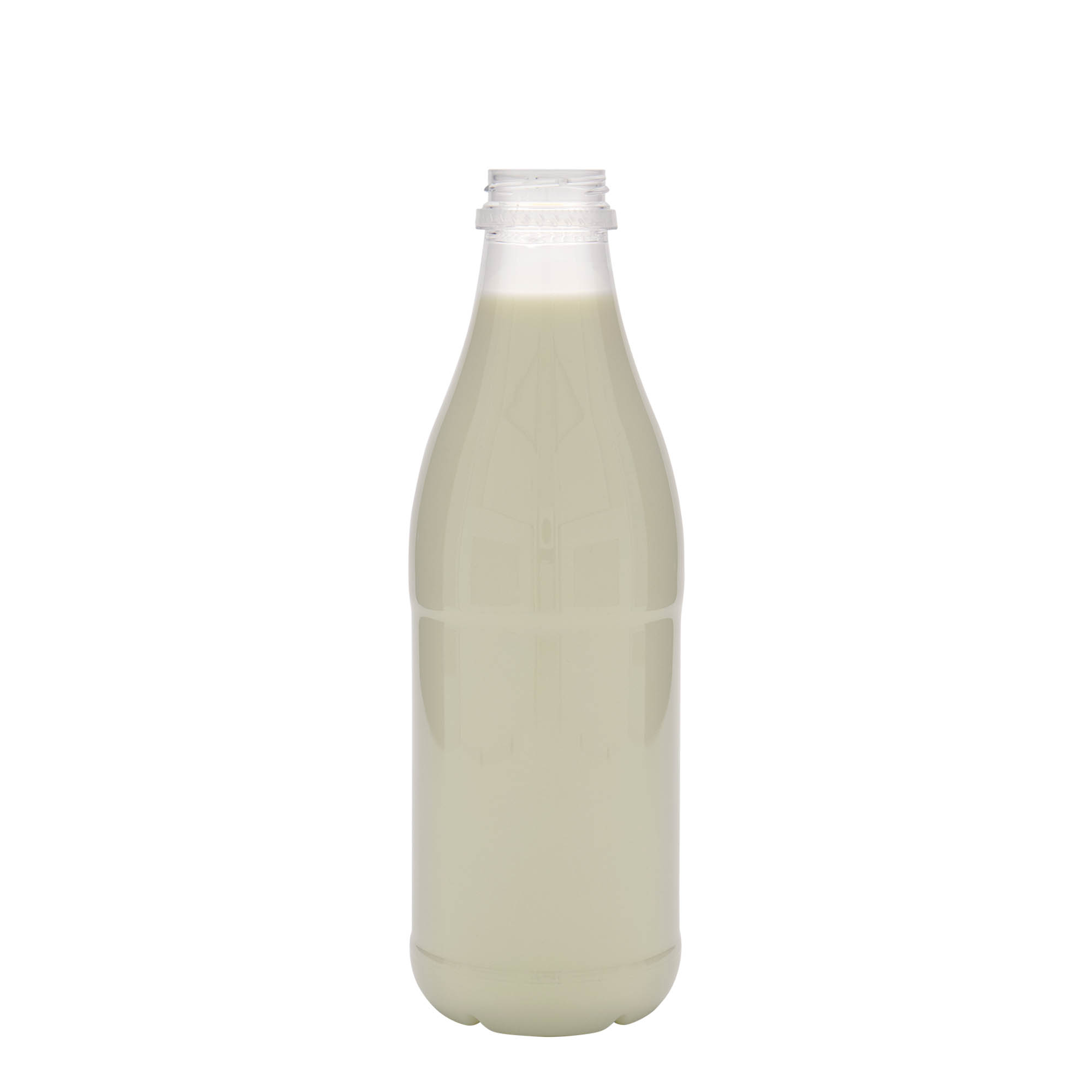 1 000 ml PET pudele 'Piens un sula', plastmasa, atvere: 38 mm 1 000 ml PET pudele 'Piens un sula', plastmasa, atvere: 38 mm