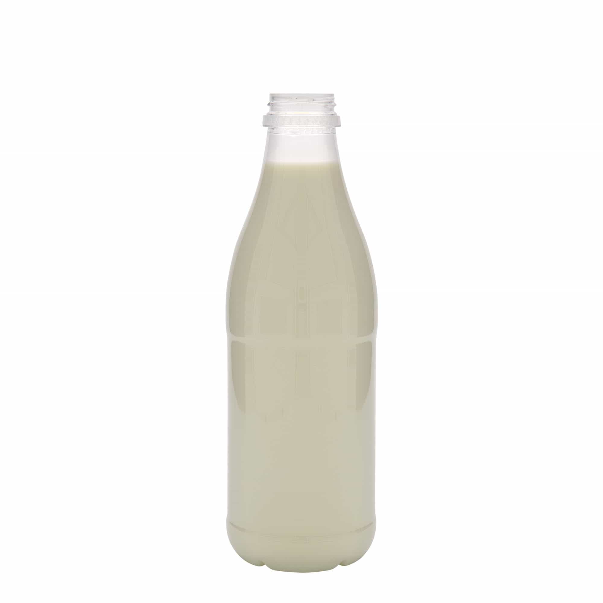 1 000 ml PET pudele 'Piens un sula', plastmasa, atvere: 38 mm 1 000 ml PET pudele 'Piens un sula', plastmasa, atvere: 38 mm