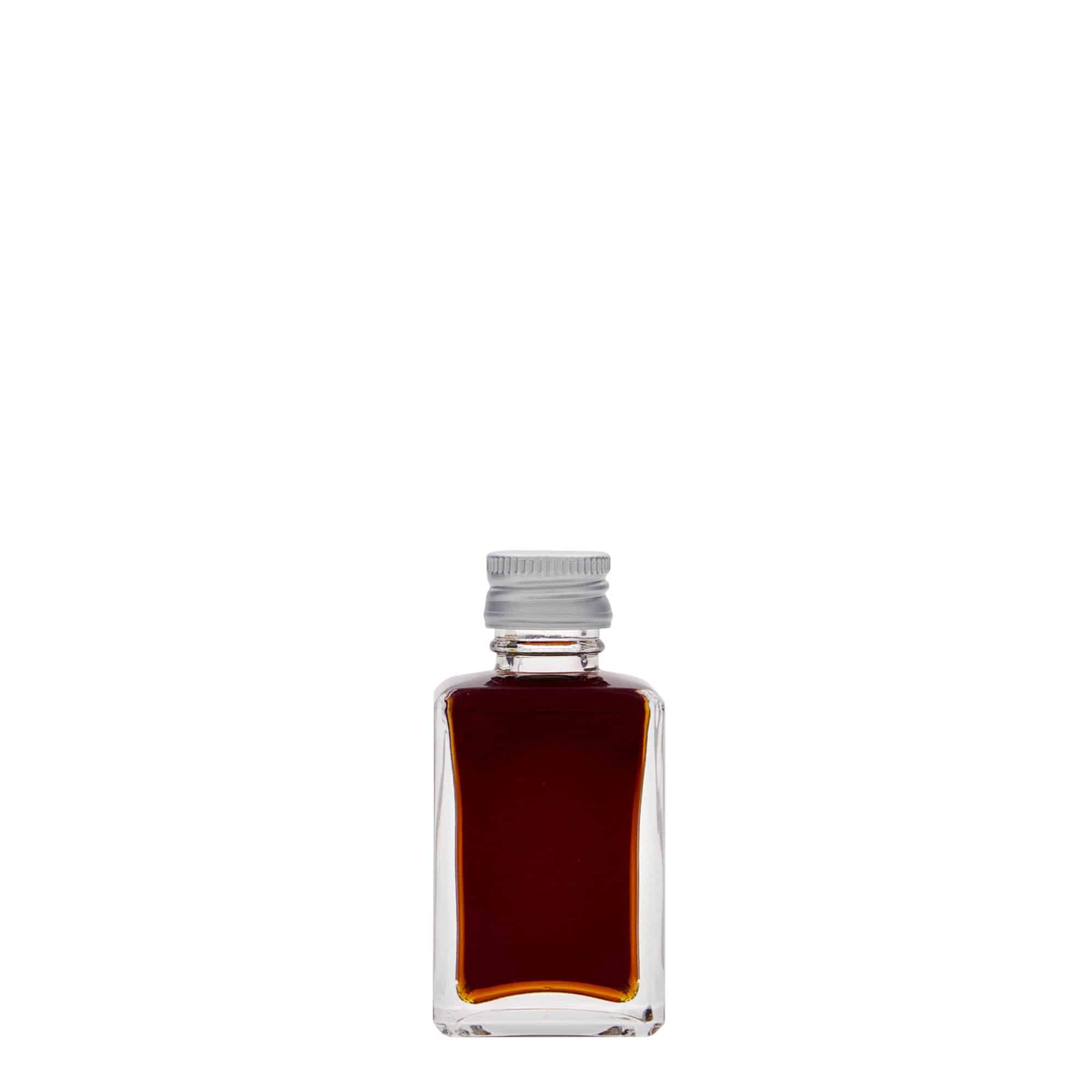 30 ml stikla pudele 'Tamme', kvadrātiska, aizdare: PP 18