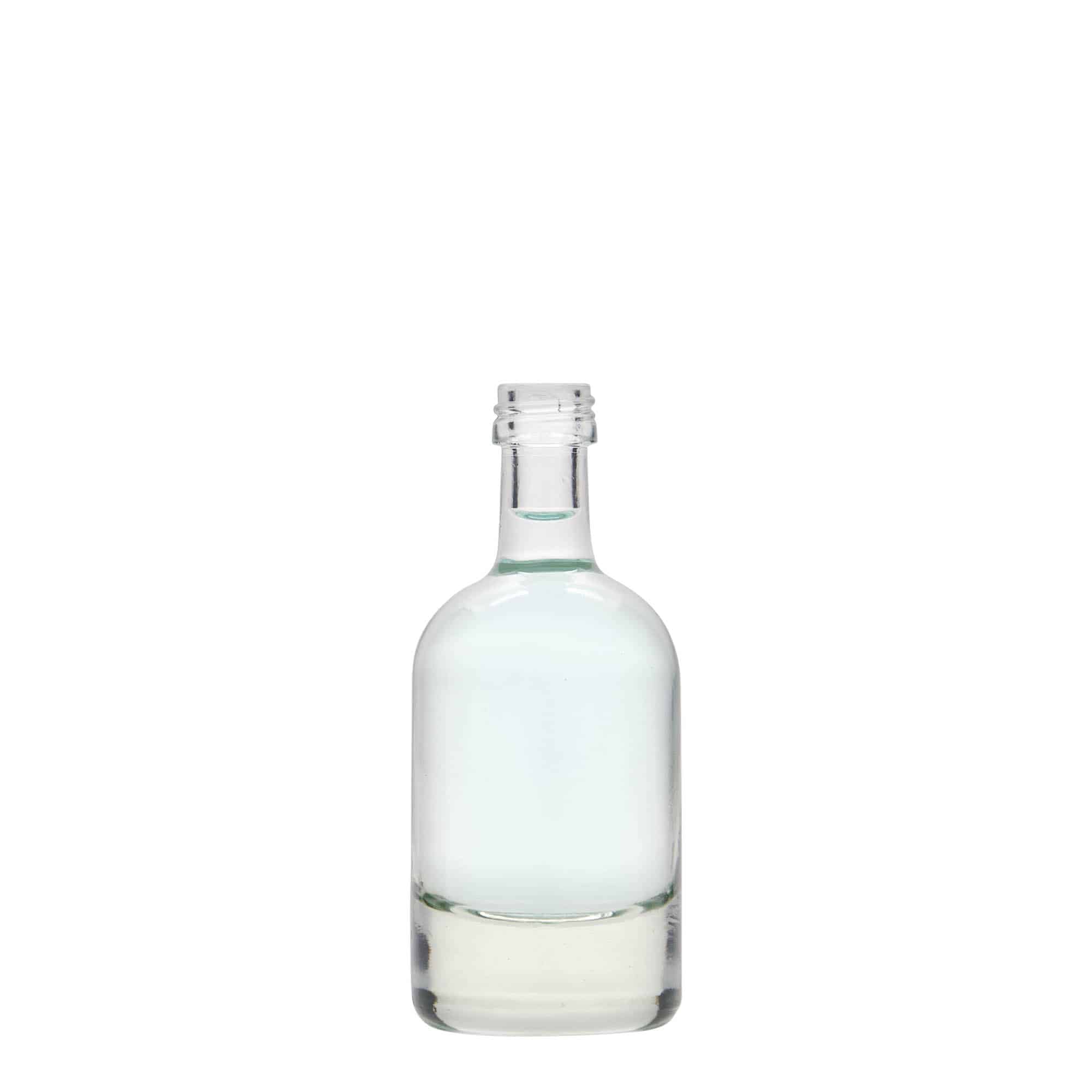 50 ml stikla pudele 'Linea Uno', atvere: PP 18 50 ml stikla pudele 'Linea Uno', atvere: PP 18