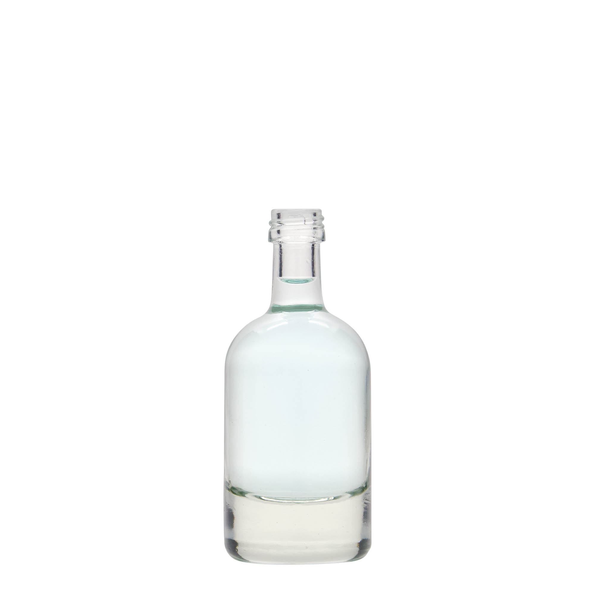 50 ml stikla pudele 'Linea Uno', atvere: PP 18 50 ml stikla pudele 'Linea Uno', atvere: PP 18
