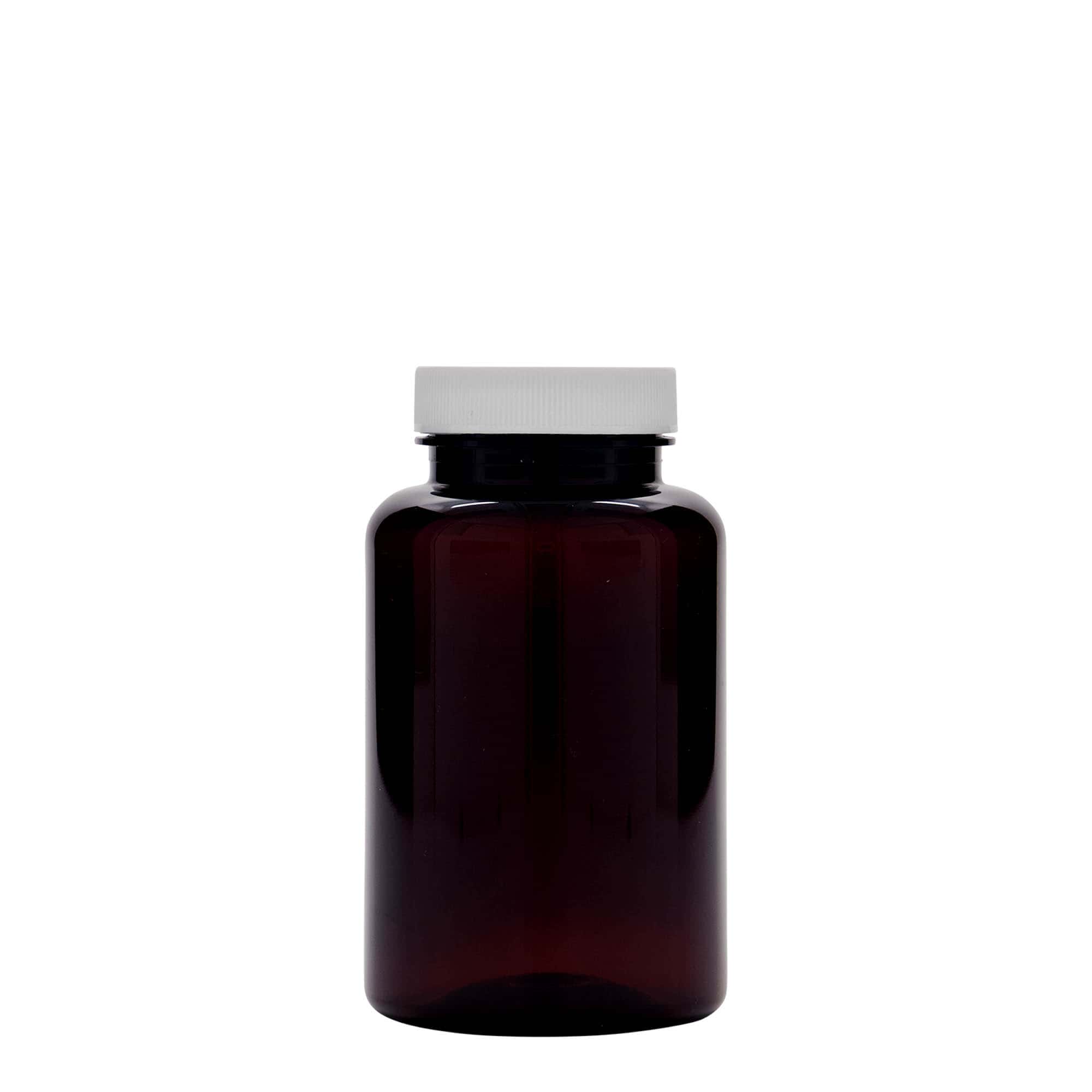 250 ml PET trauks, plastmasas, brūns, aizdare: GPI 45/400
