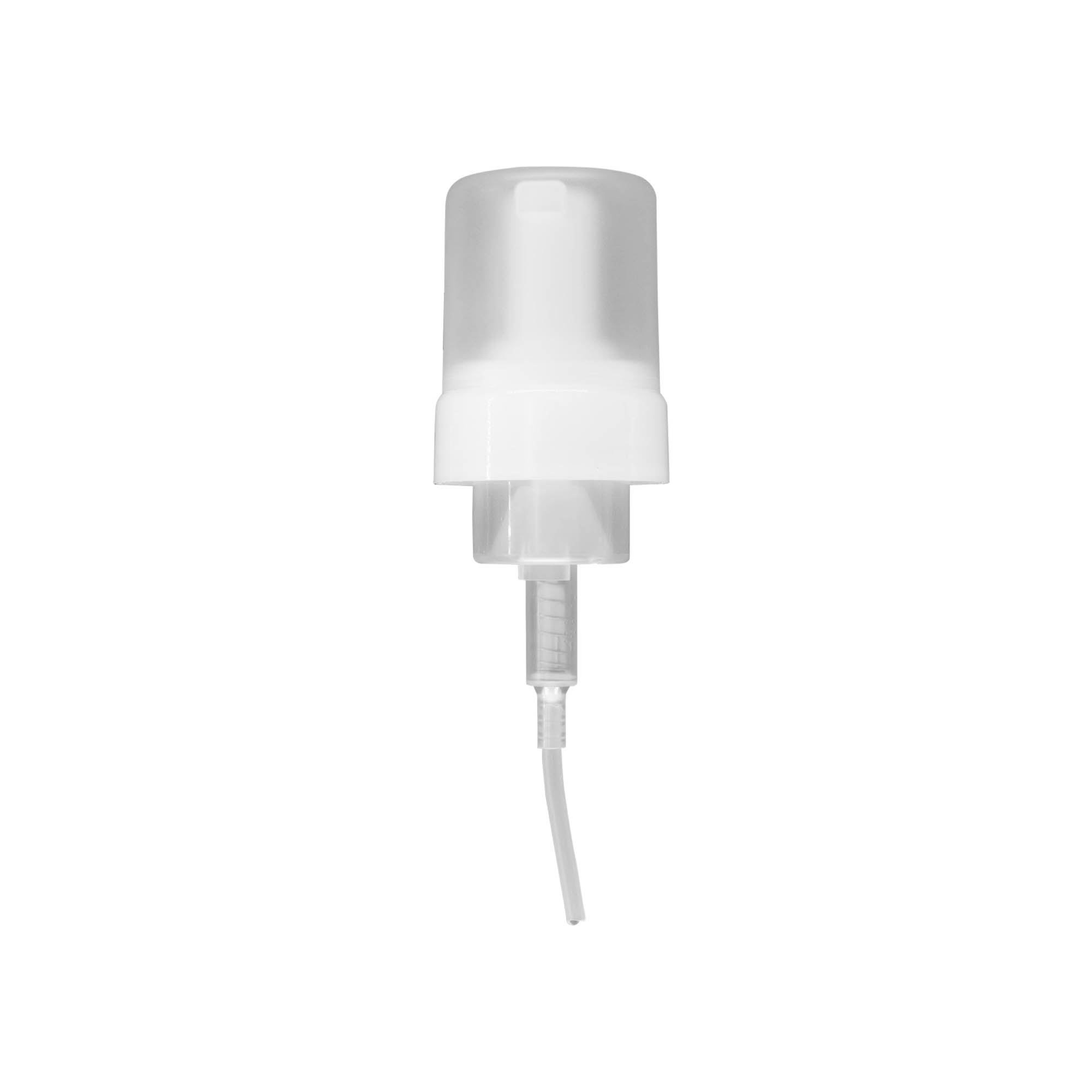 Dozators 100 ml 'Foamer', PP plastmasa, balts, ar atveri: skrūvējams vāciņš