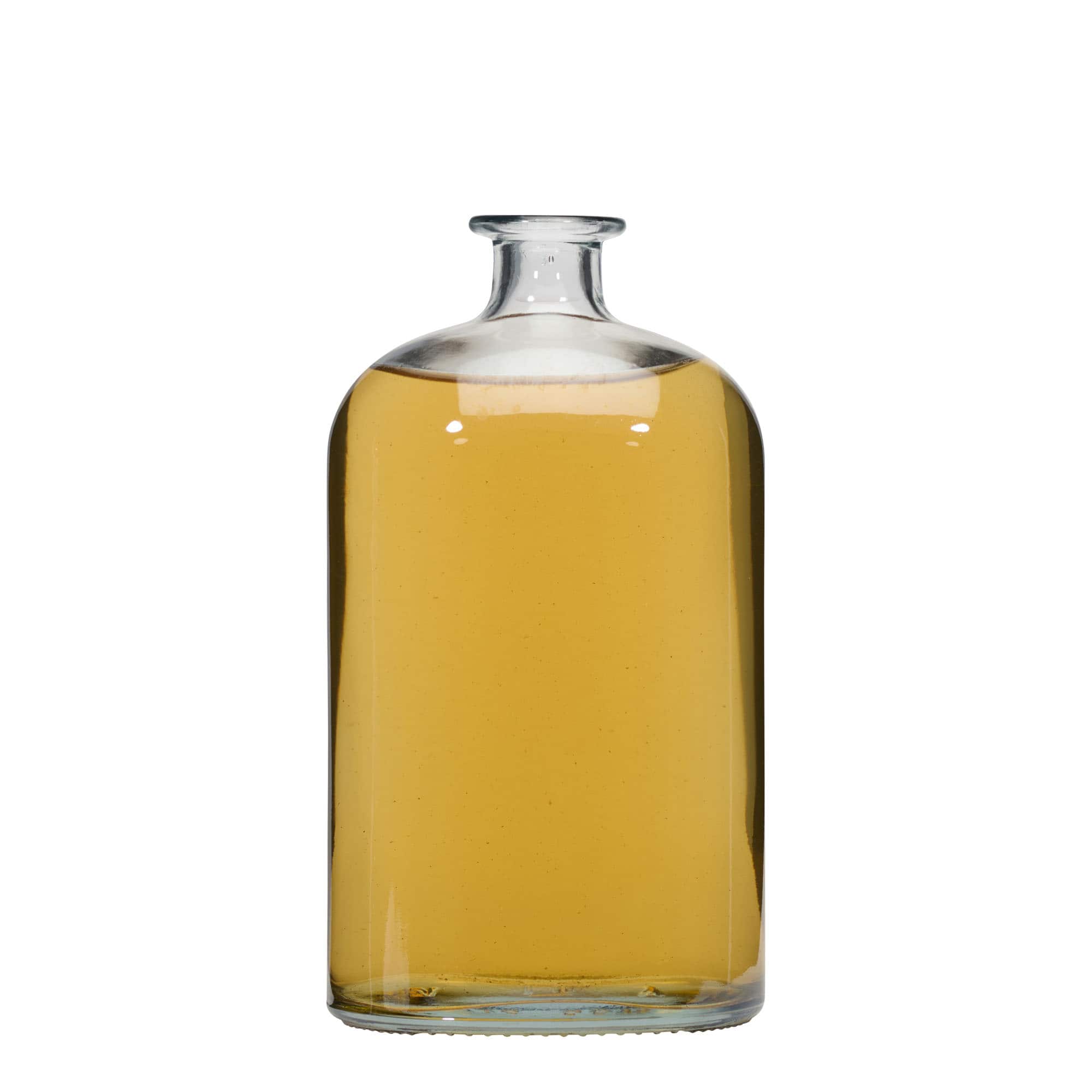1000 ml stikla pudele 'Dundee', ovāla, aizdare: korķis 1000 ml stikla pudele 'Dundee', ovāla, aizdare: korķis