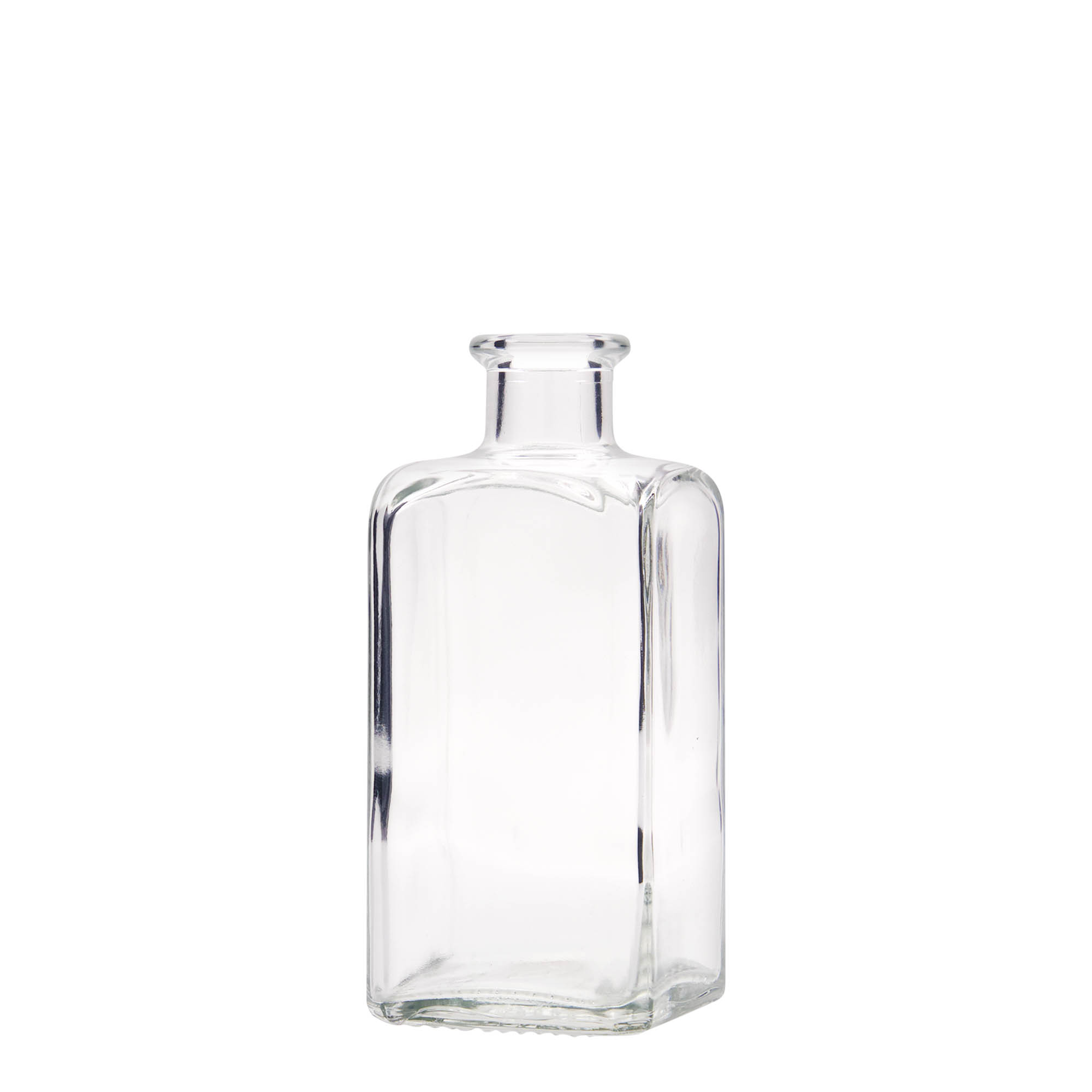 250 ml stikla pudele Apotheker Carré, kvadrātveida, atvere: korķis 250 ml stikla pudele Apotheker Carré, kvadrātveida, atvere: korķis