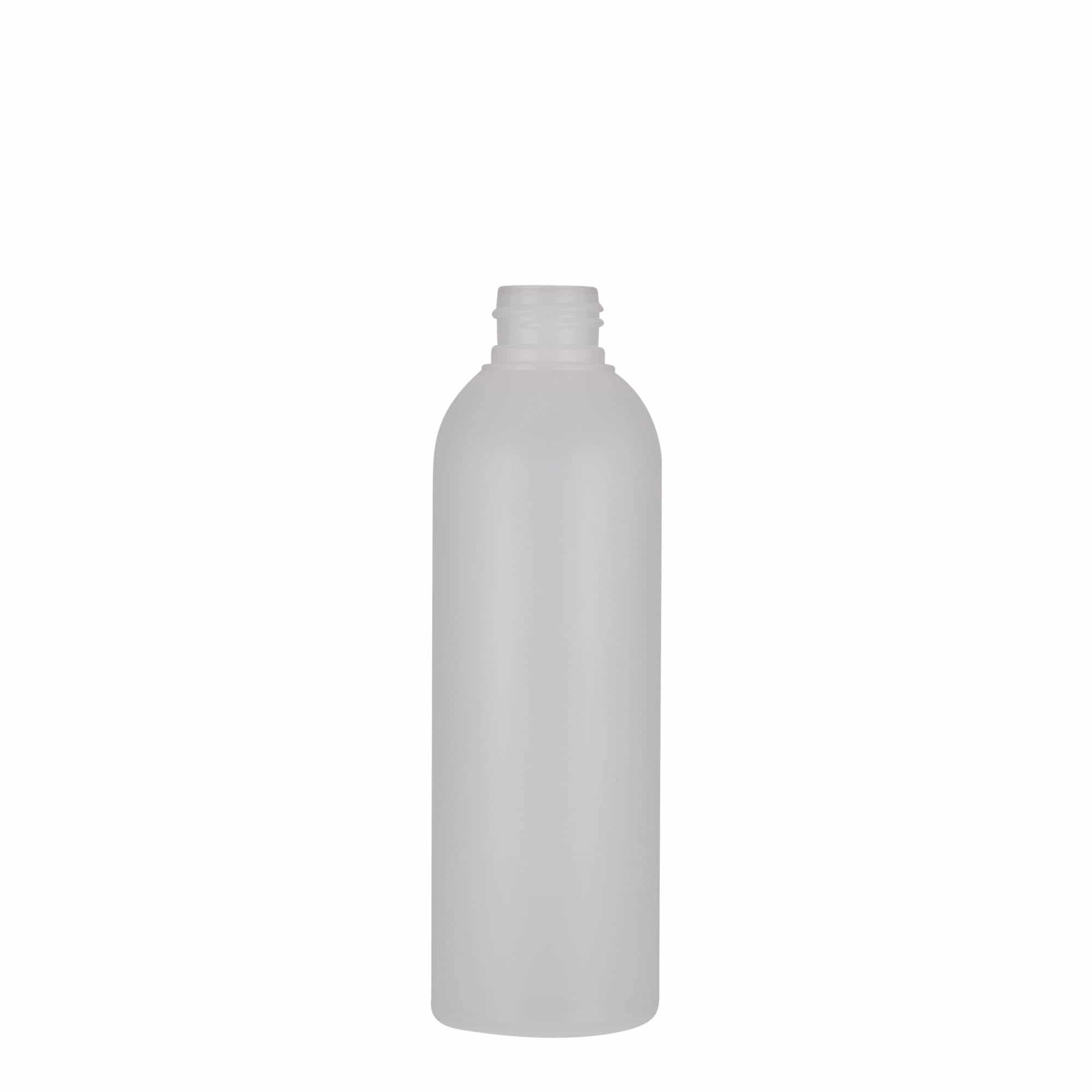 200 ml plastmasas pudele 'Tuffy', HDPE, dabīga, aizdare: GPI 24/410 200 ml plastmasas pudele 'Tuffy', HDPE, dabīga, aizdare: GPI 24/410