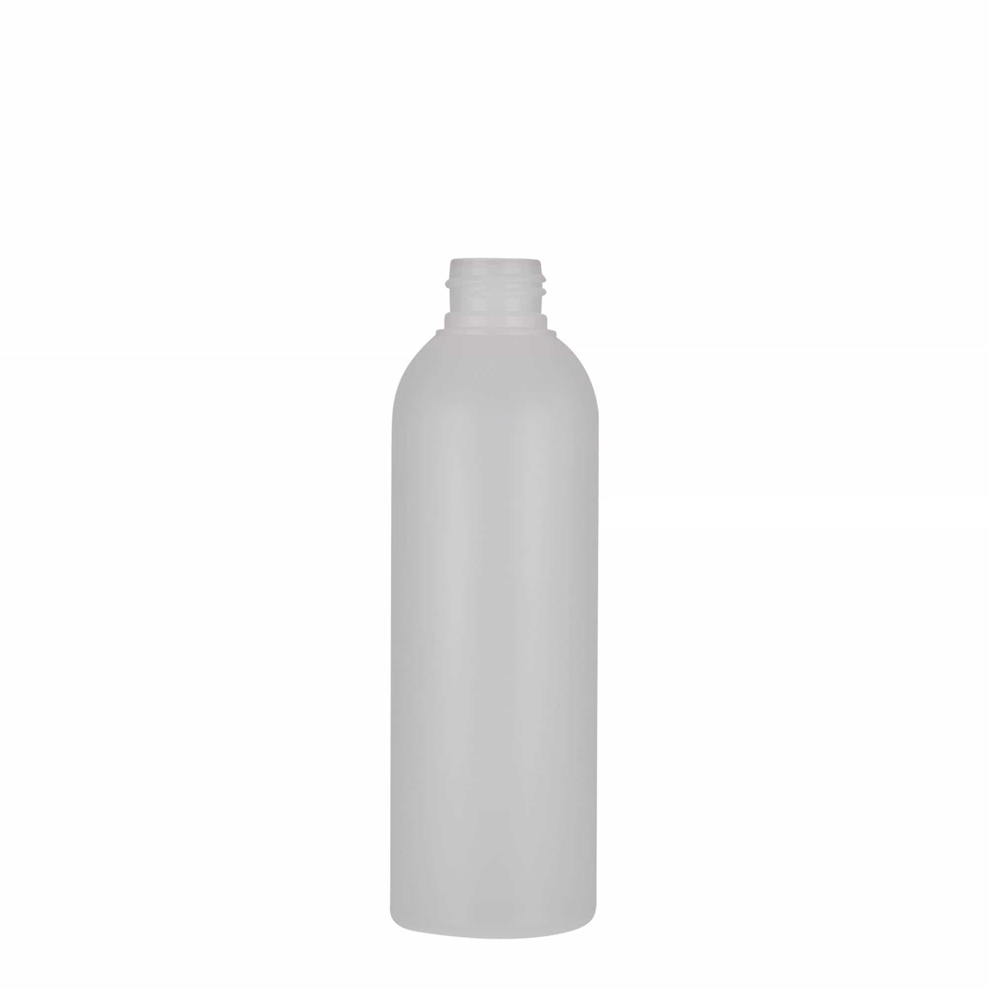200 ml plastmasas pudele 'Tuffy', HDPE, dabīga, atvere: 24/410 200 ml plastmasas pudele 'Tuffy', HDPE, dabīga, atvere: 24/410