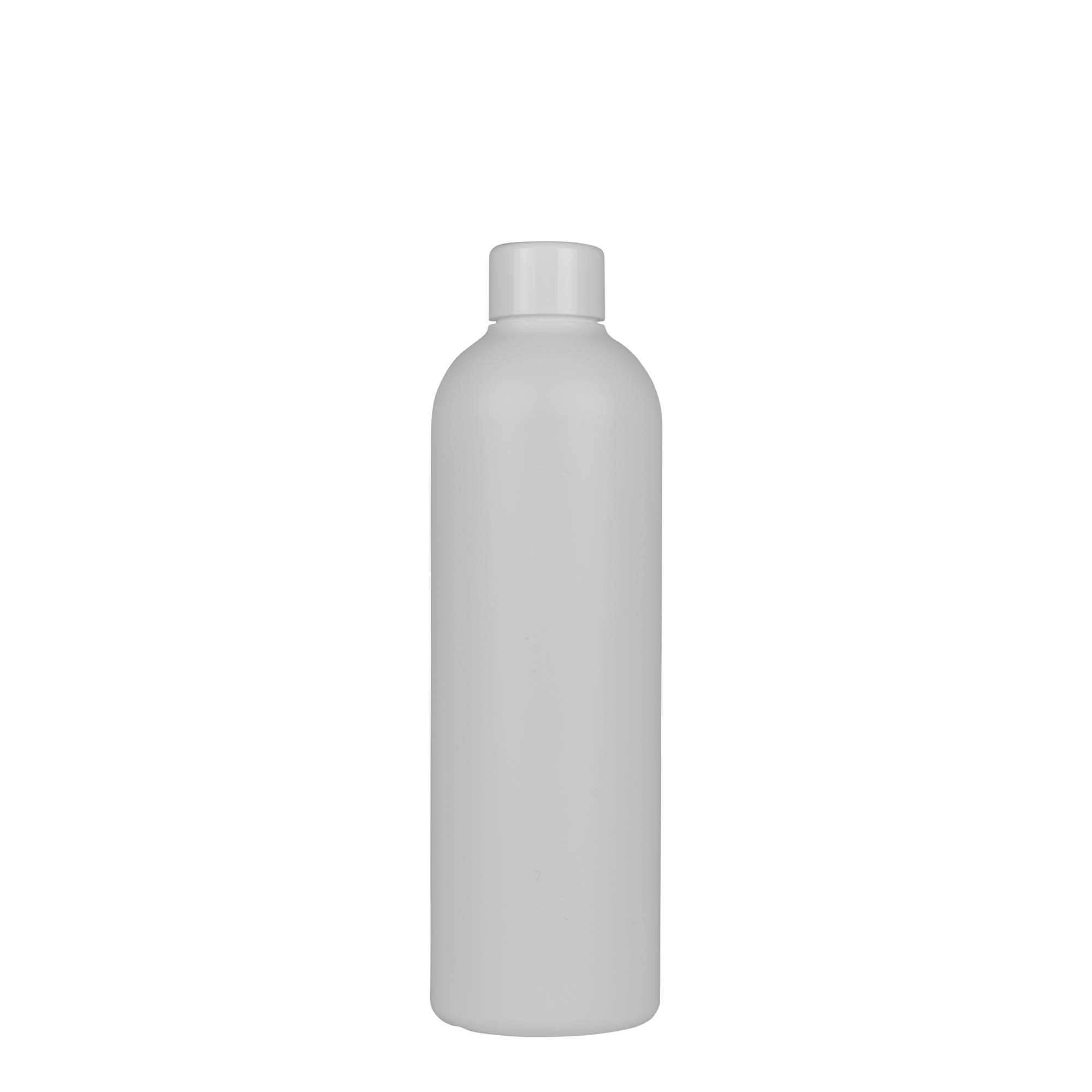 300 ml plastmasas pudele 'Tuffy', HDPE, balta, atvere: 24/410