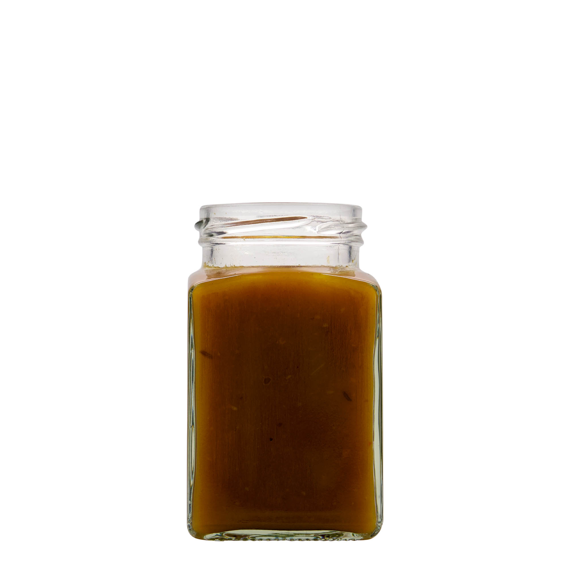 260 ml kvadrātveida stikla trauks, atvere: Twist-Off (TO 58) 260 ml kvadrātveida stikla trauks, atvere: Twist-Off (TO 58)