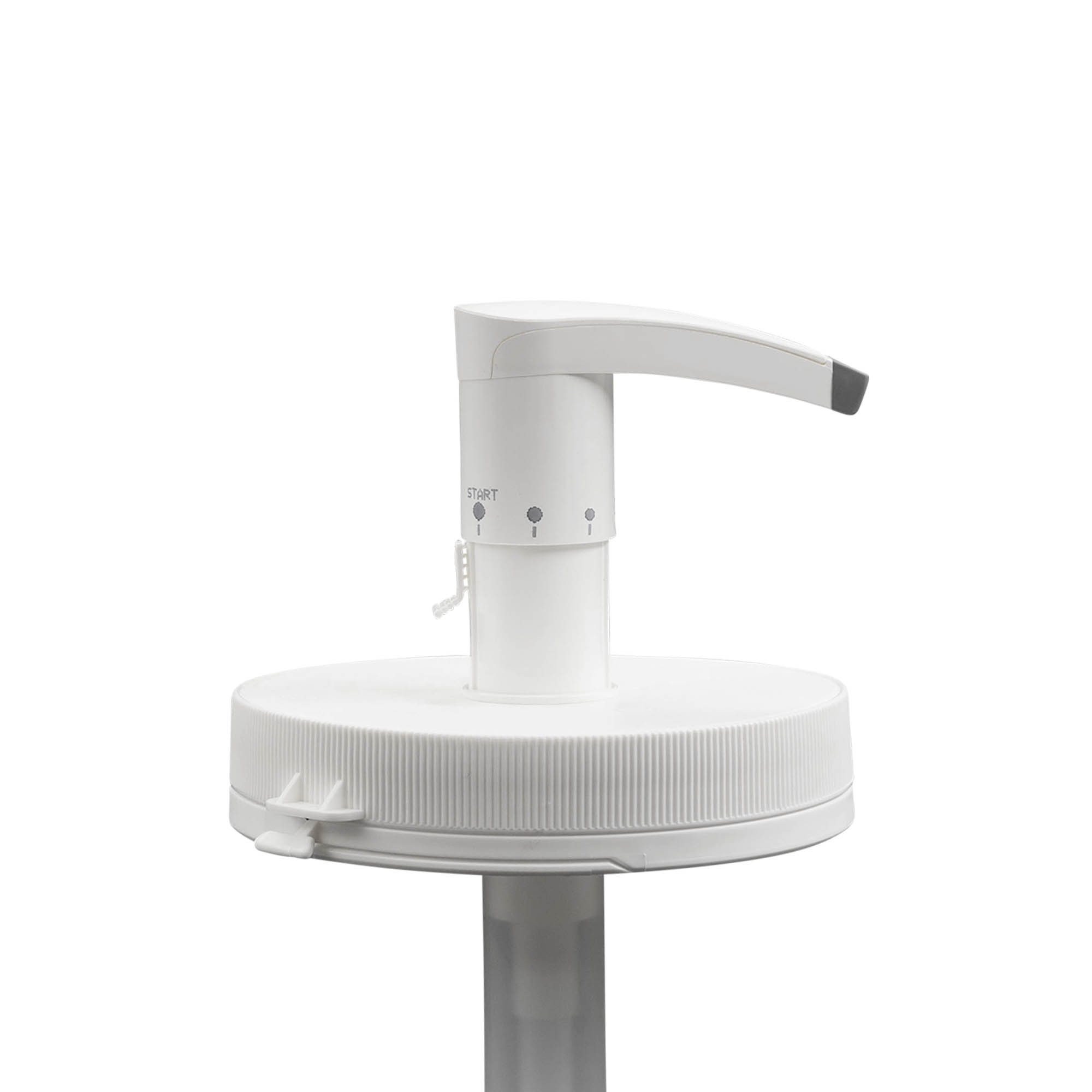 Dozatoru sūknis 1.240 ml 'Securibox', PE plastmasa, balts, priekš atveres: skrūvējams vāciņš Dozatoru sūknis 1.240 ml 'Securibox', PE plastmasa, balts, priekš atveres: skrūvējams vāciņš