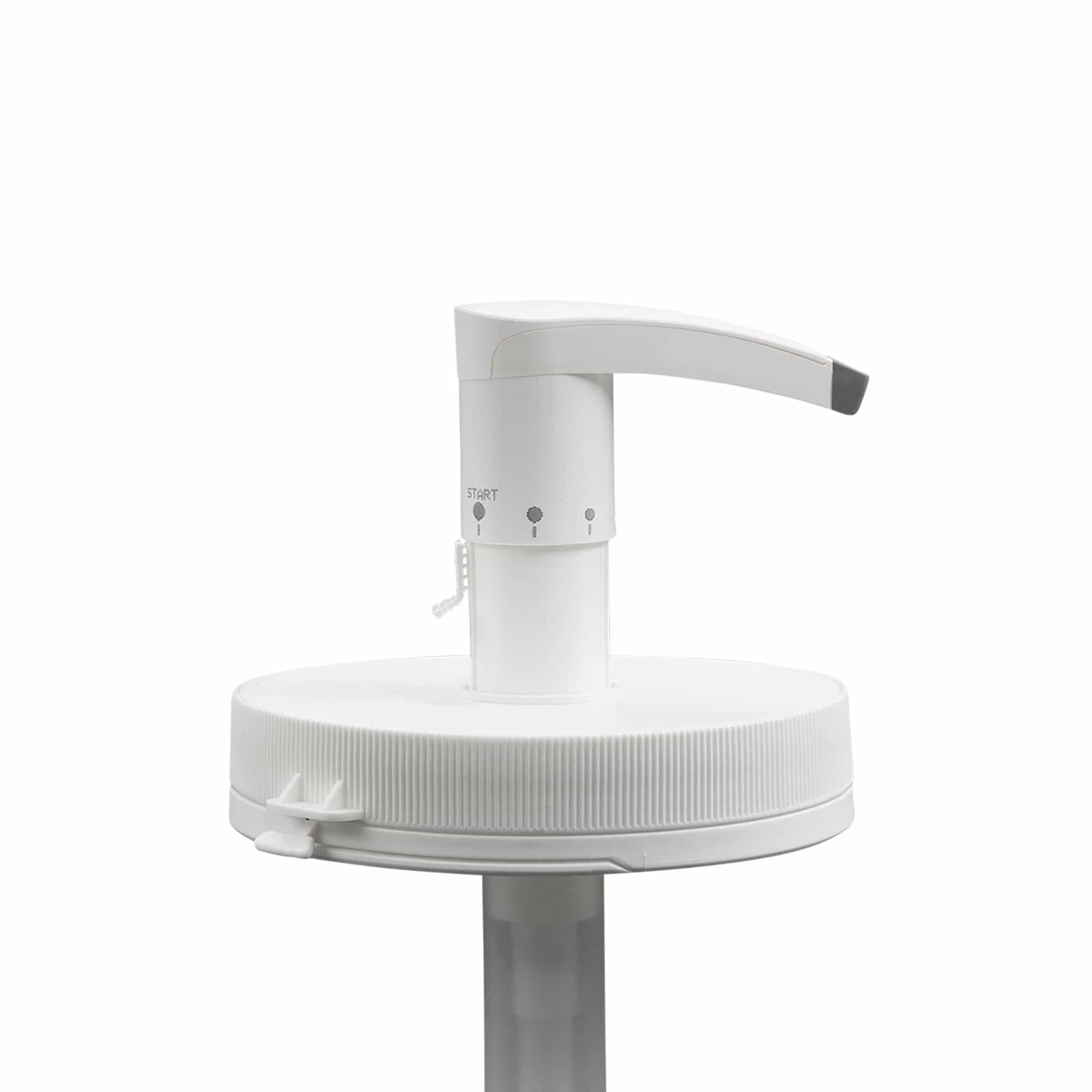 Dozatoru sūknis 1.240 ml 'Securibox', PE plastmasa, balts, priekš atveres: skrūvējams vāciņš Dozatoru sūknis 1.240 ml 'Securibox', PE plastmasa, balts, priekš atveres: skrūvējams vāciņš