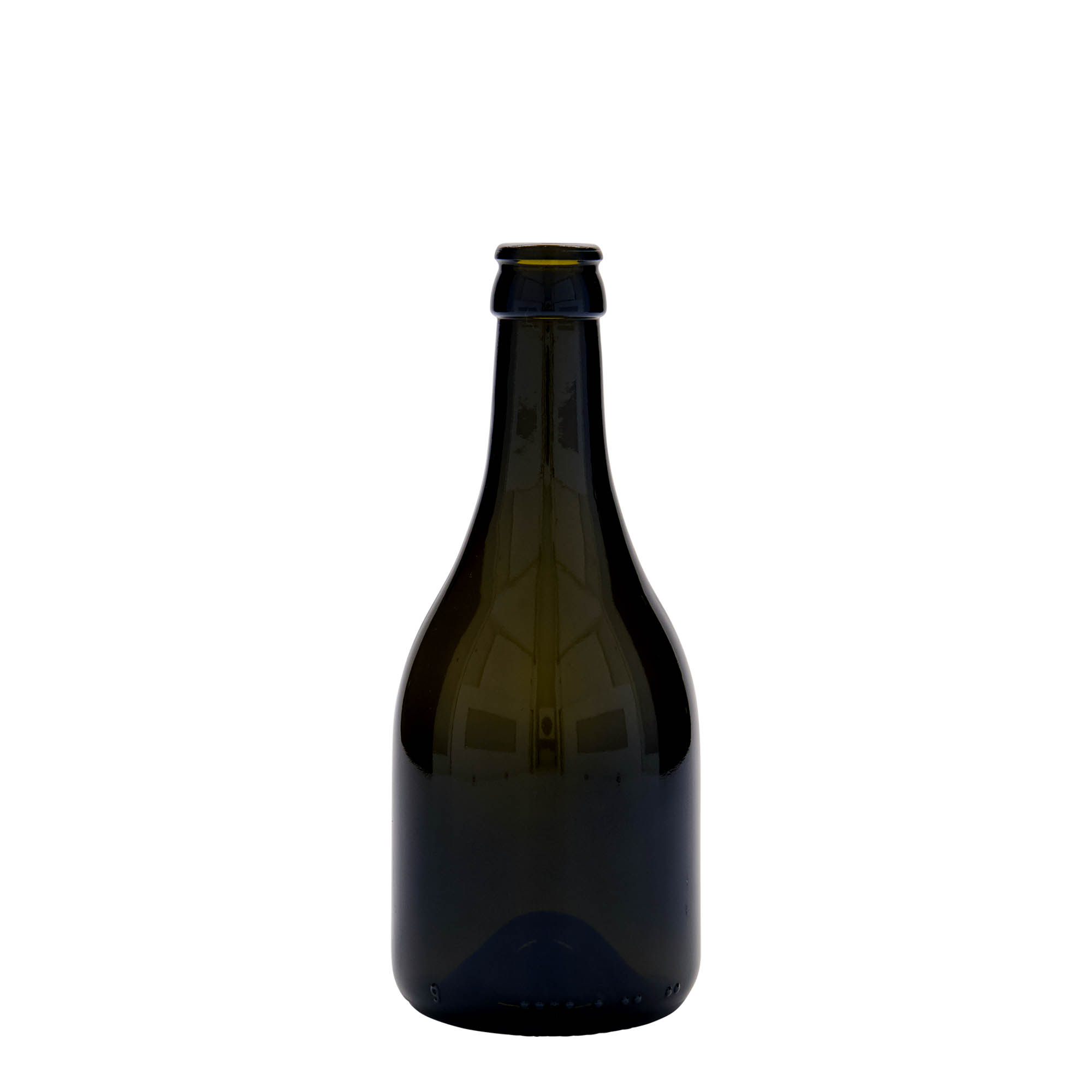 330 ml alus pudele 'Horta', stikls, antīki zaļa, atvere: kronkorķis