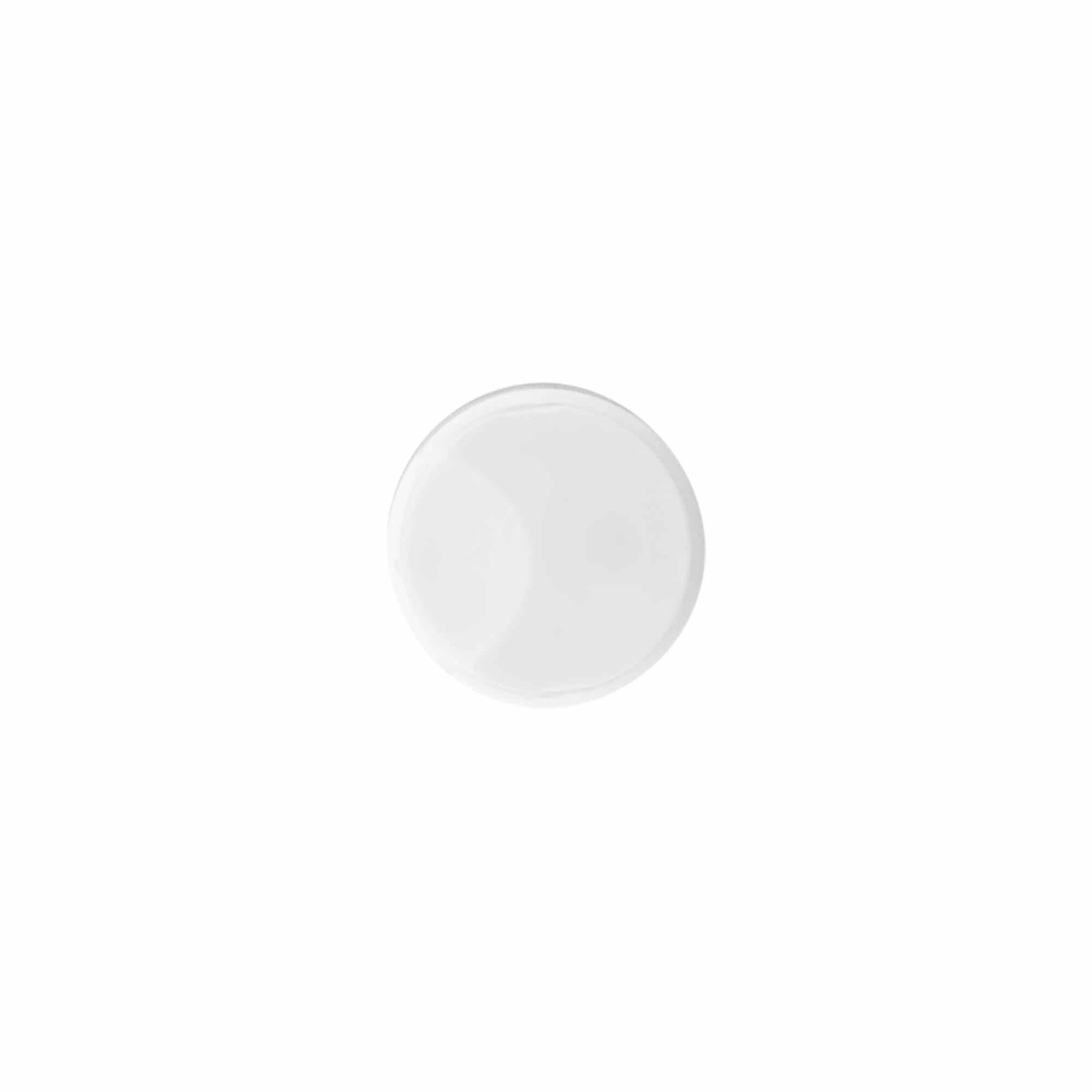 Skrūvējams vāciņš Disc Top, PP plastmasas, balts, aizdarei: 24/410
