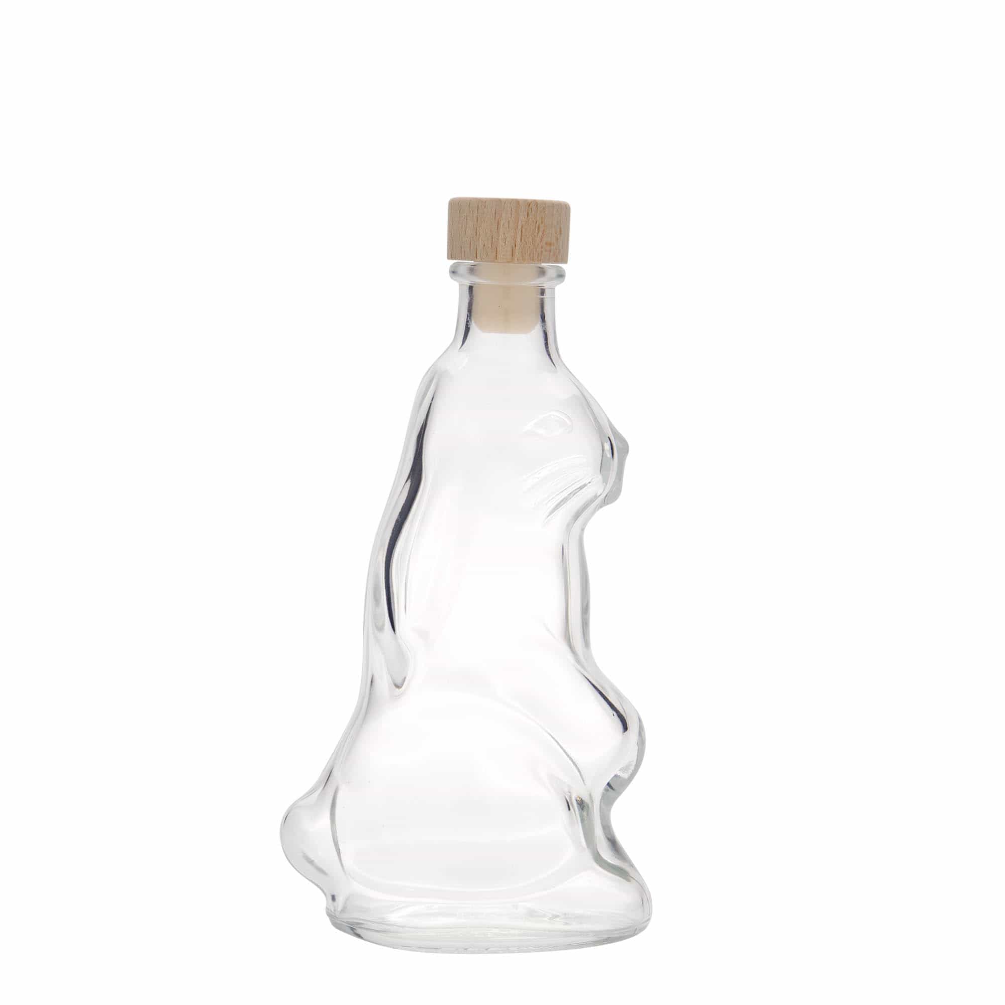 200 ml stikla pudele 'Zaķis', atvere: korķis