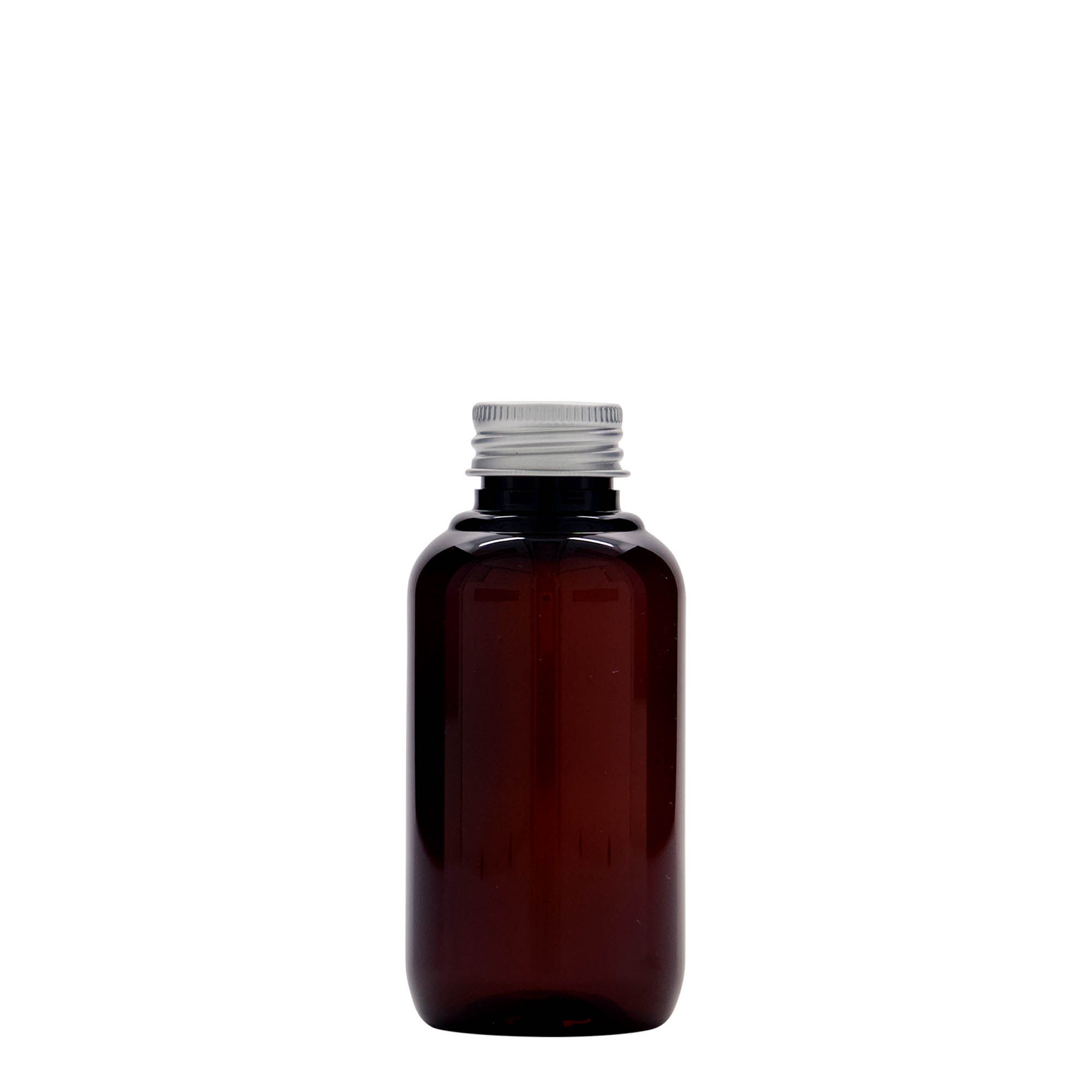 100 ml pārstrādāta plastmasas pudele 'Victor's Best', PCR, brūna, atvere: 24/410