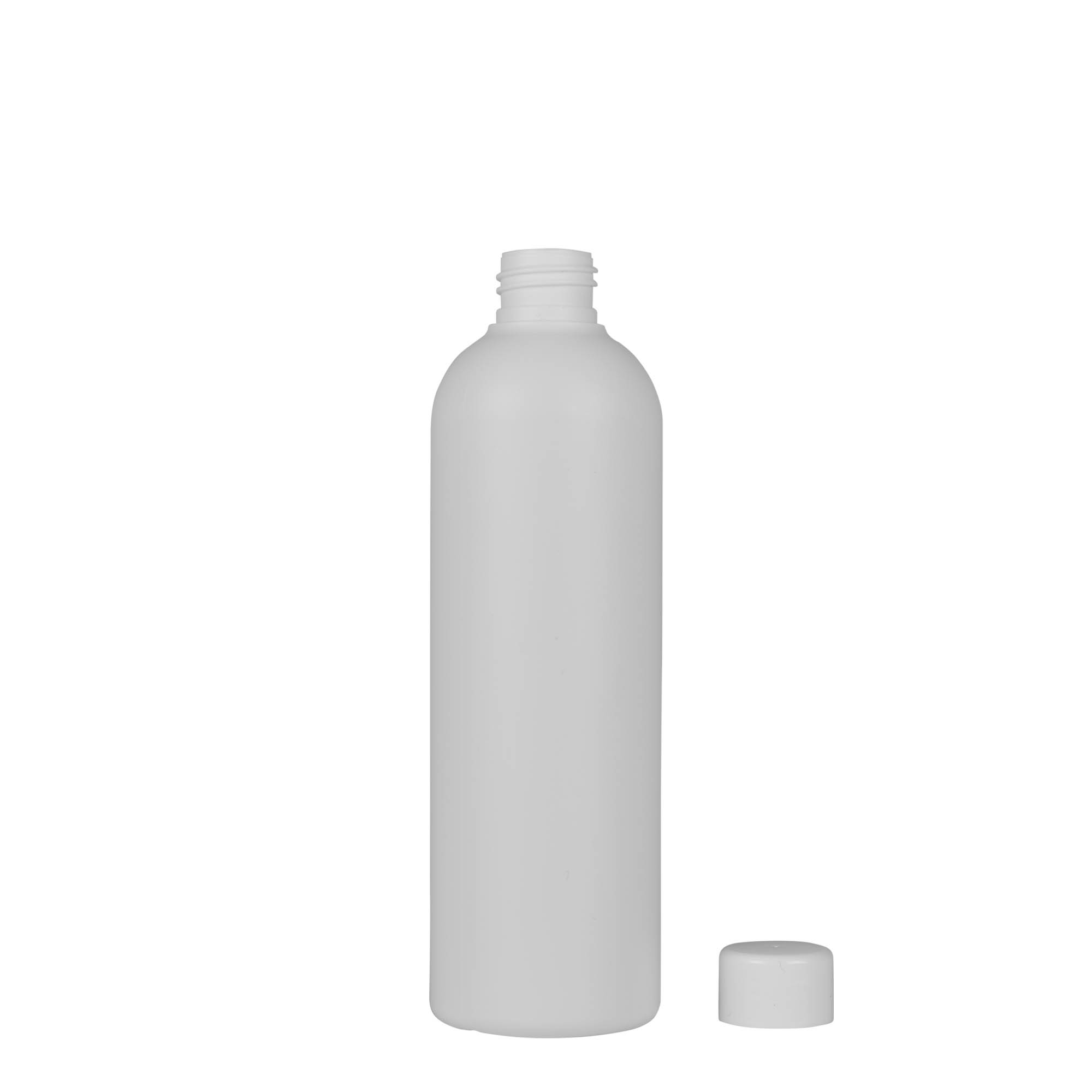300 ml plastmasas pudele 'Tuffy', HDPE, balta, atvere: 24/410 300 ml plastmasas pudele 'Tuffy', HDPE, balta, atvere: 24/410