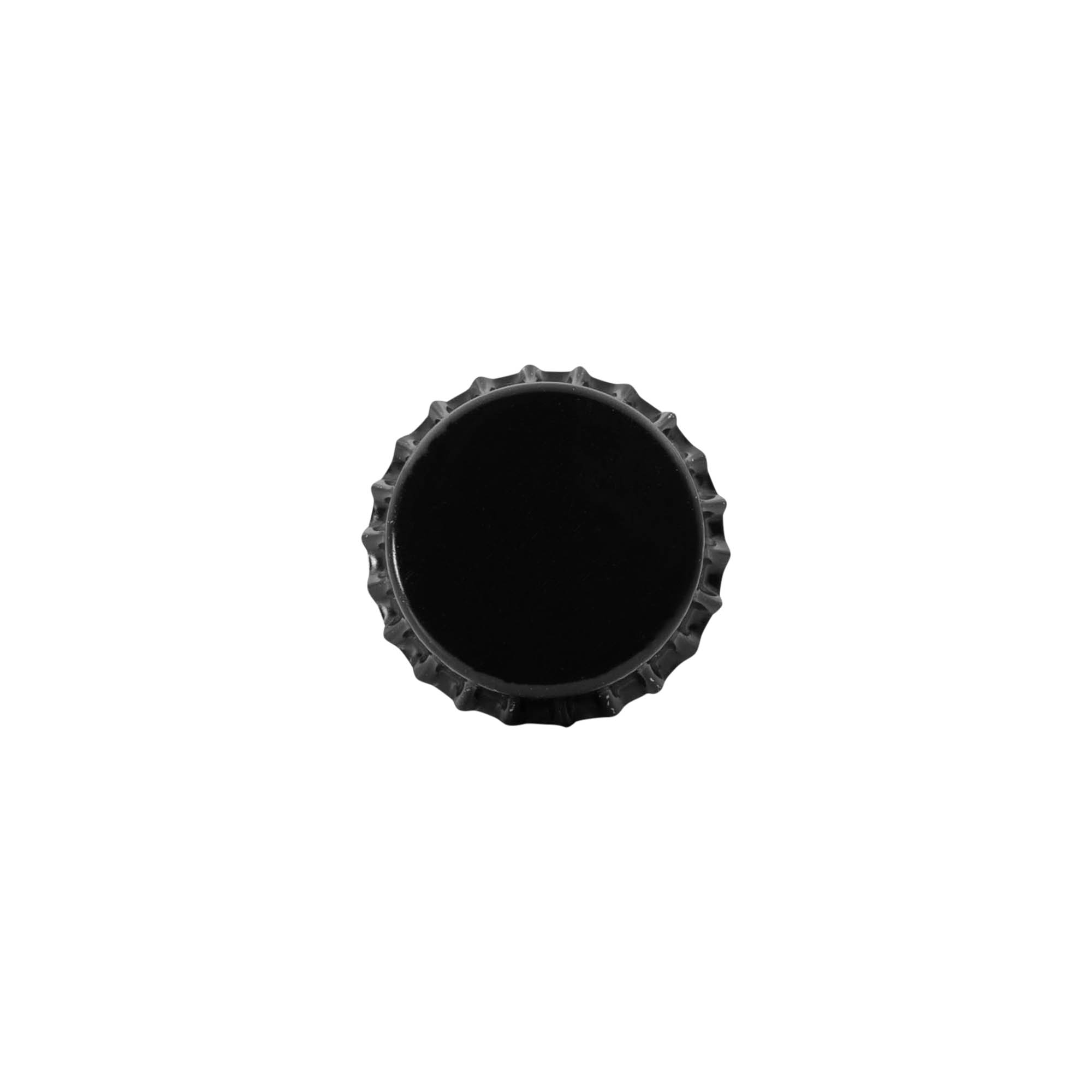 Korķa vāciņi 29 mm, metāls, melni