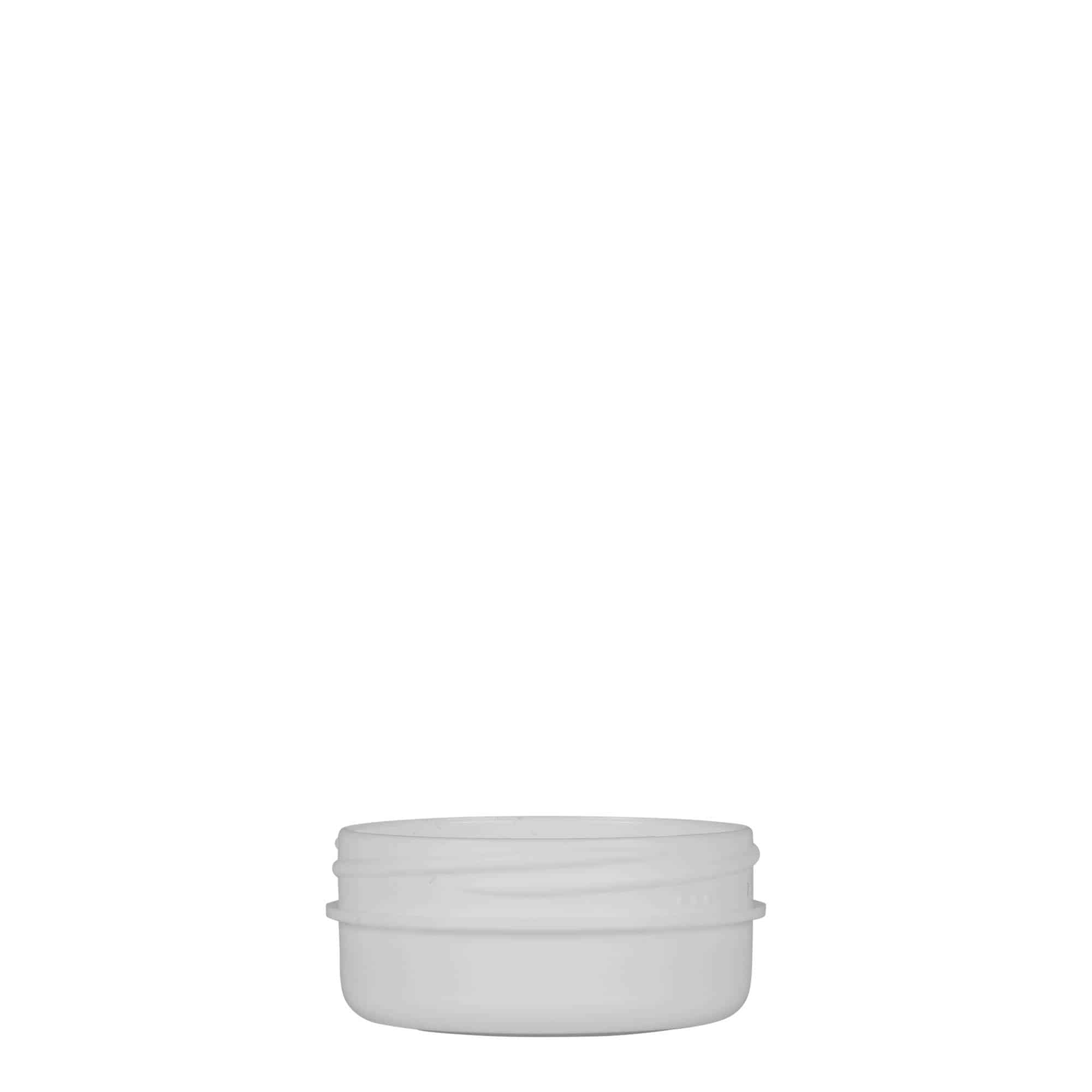 12 ml plastmasas kārbiņa 'White Line', PP, balta, aizdare: skrūvējams vāciņš 12 ml plastmasas kārbiņa 'White Line', PP, balta, aizdare: skrūvējams vāciņš