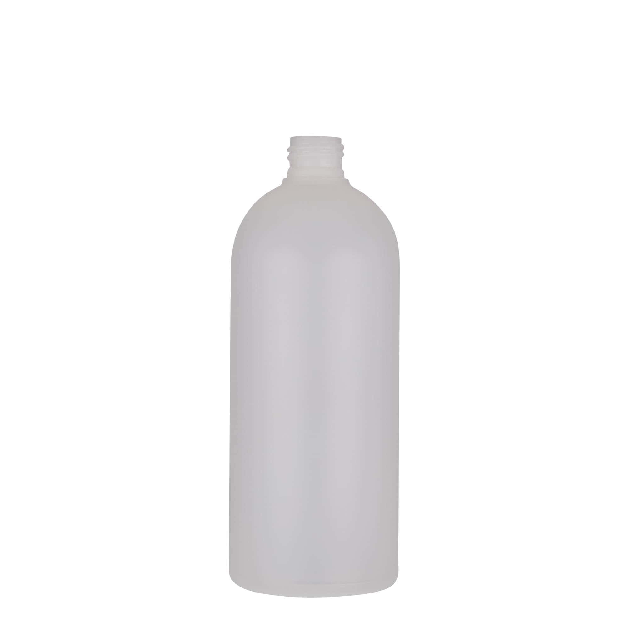 500 ml plastmasas pudele 'Tuffy', HDPE, dabīga, aizdare: GPI 24/410 500 ml plastmasas pudele 'Tuffy', HDPE, dabīga, aizdare: GPI 24/410