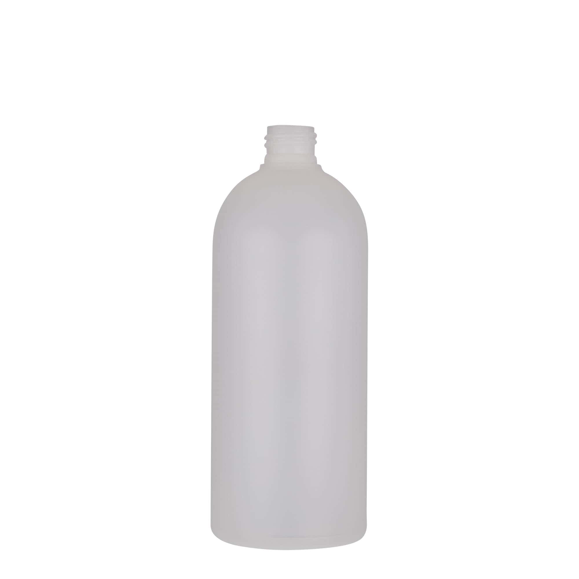 500 ml plastmasas pudele 'Tuffy', HDPE, dabīga, atvere: 24/410