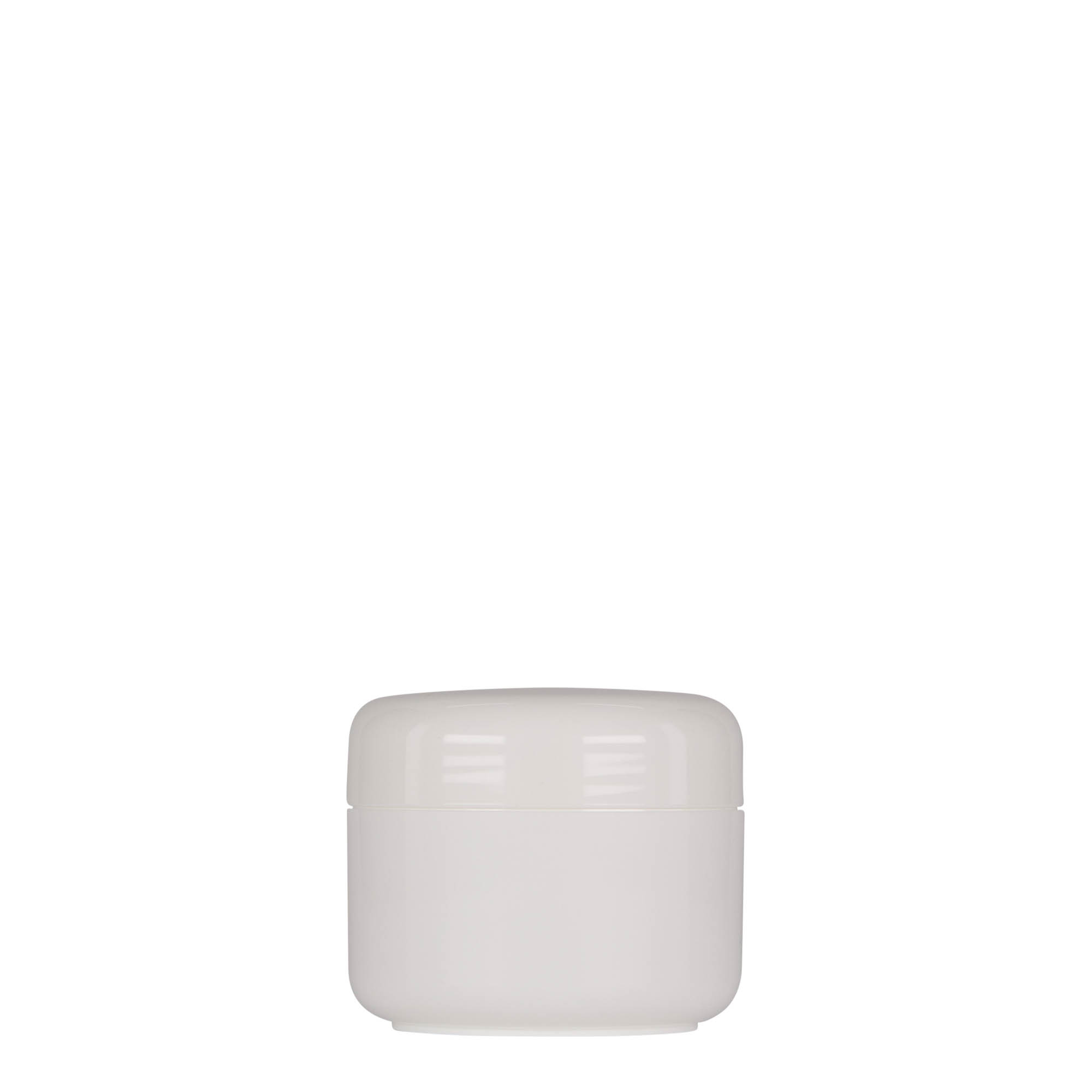 50 ml plastmasas trauks 'Bianca', PP, balts, atvere: skrūvējams vāciņš 50 ml plastmasas trauks 'Bianca', PP, balts, atvere: skrūvējams vāciņš