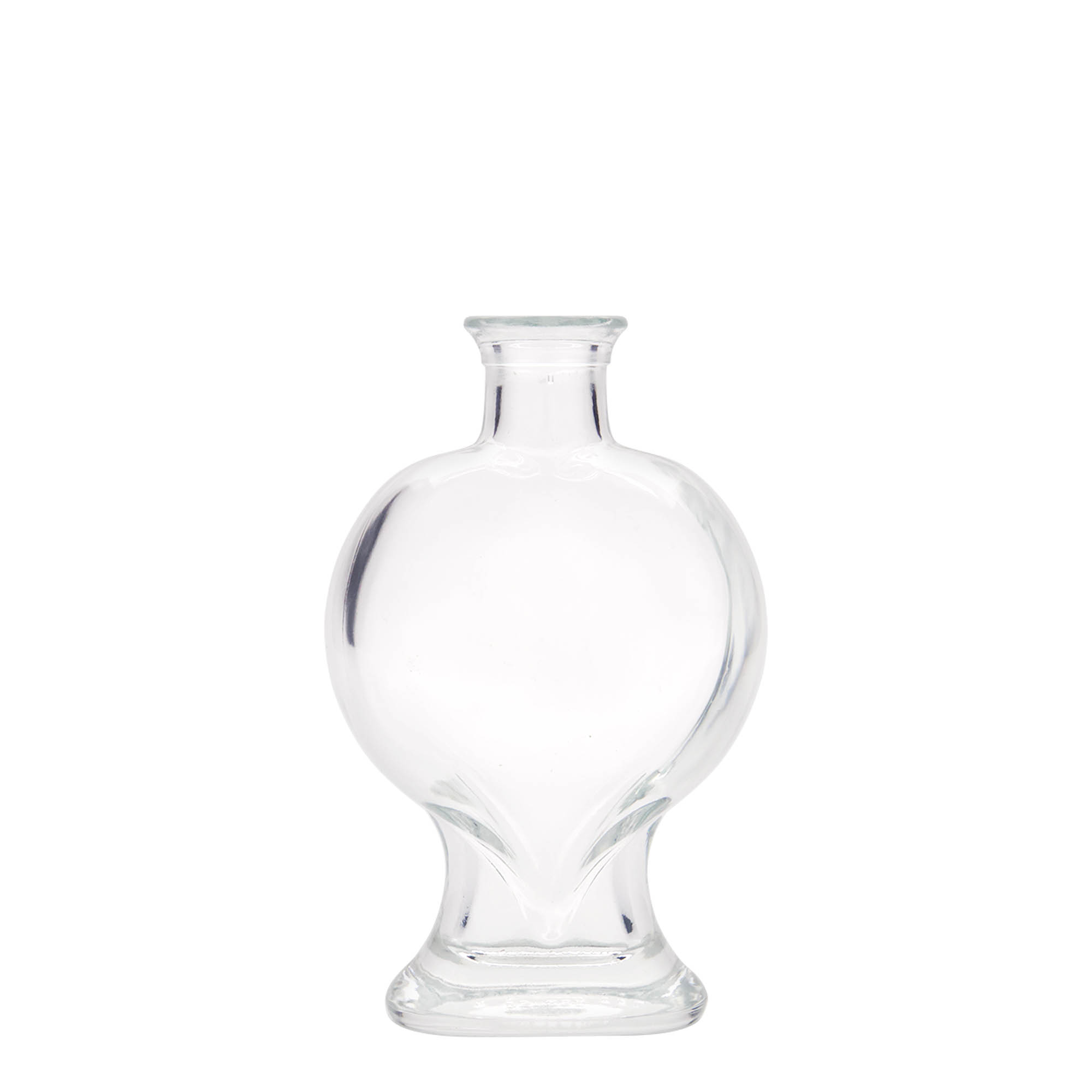 200 ml stikla pudele 'Sirds', atvere: korķis 200 ml stikla pudele 'Sirds', atvere: korķis