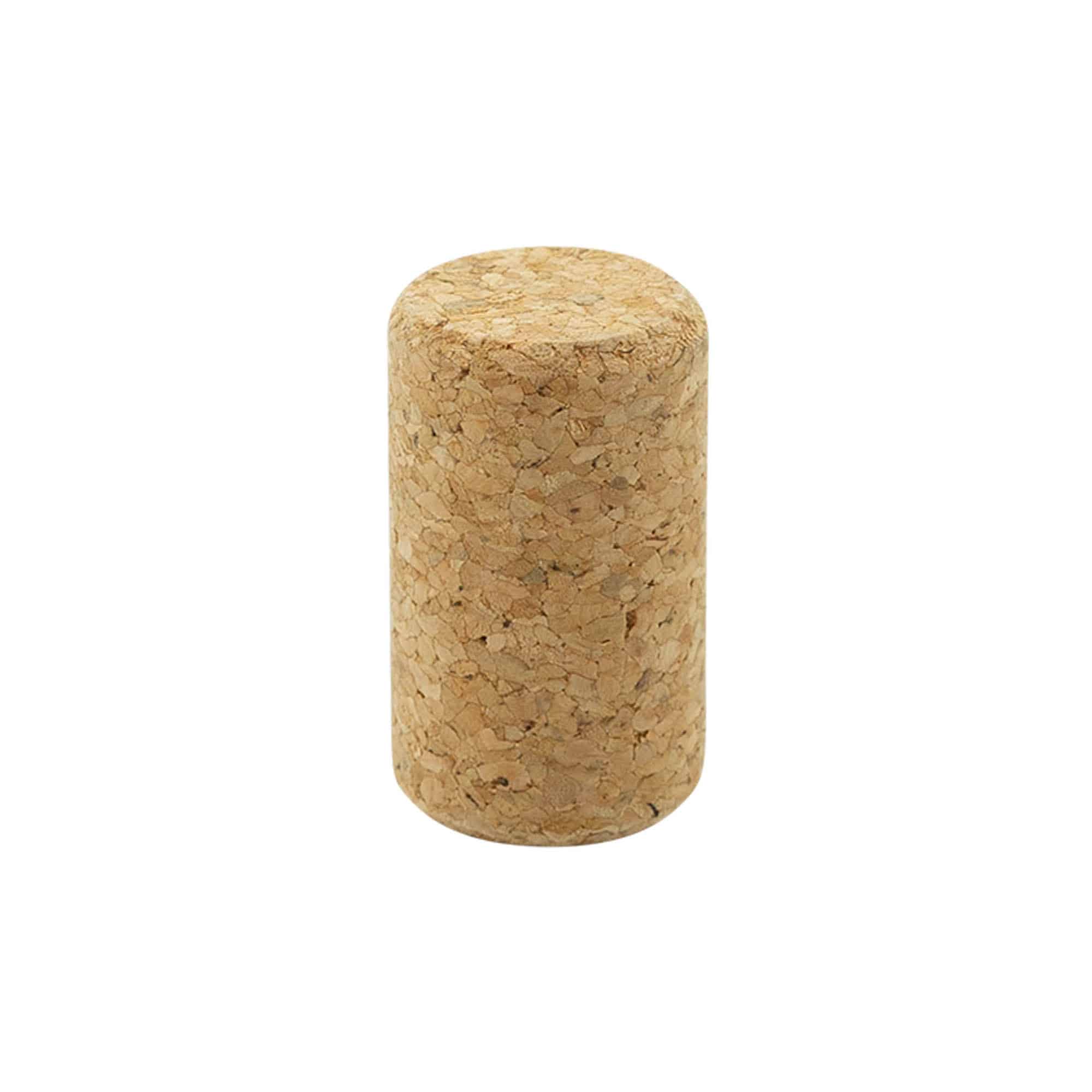 Vīna korķi 22,5 mm, presēts korķis, bēšs, priekš atveres: korķis