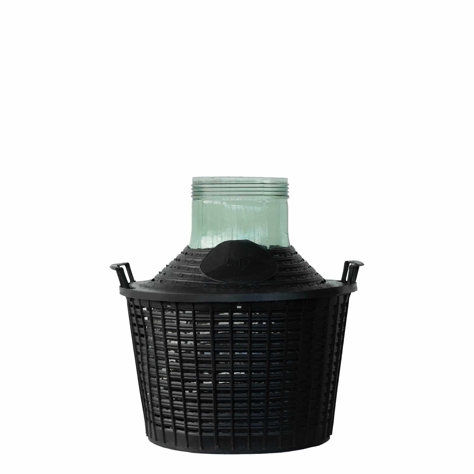 10 l pudele balona formā, paplašināts kakls, stikla, aizdare: skrūvējams vāciņš 10 l pudele balona formā, paplašināts kakls, stikla, aizdare: skrūvējams vāciņš