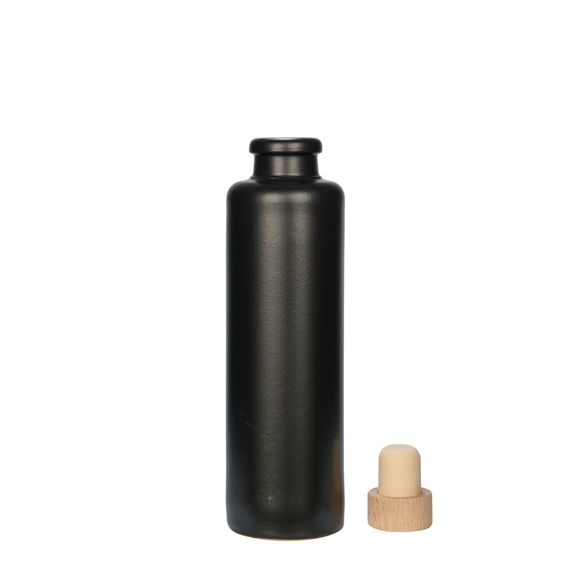 200 ml māla krūze, māla izstrādājums, melna, atvere: korķis