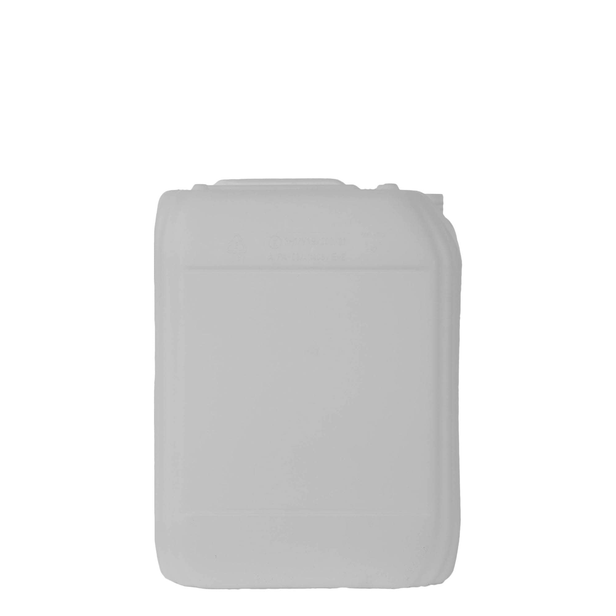 20 l kanna, taisnstūra, HDPE plastmasas, dabīga, aizdare: ND 60 20 l kanna, taisnstūra, HDPE plastmasas, dabīga, aizdare: ND 60