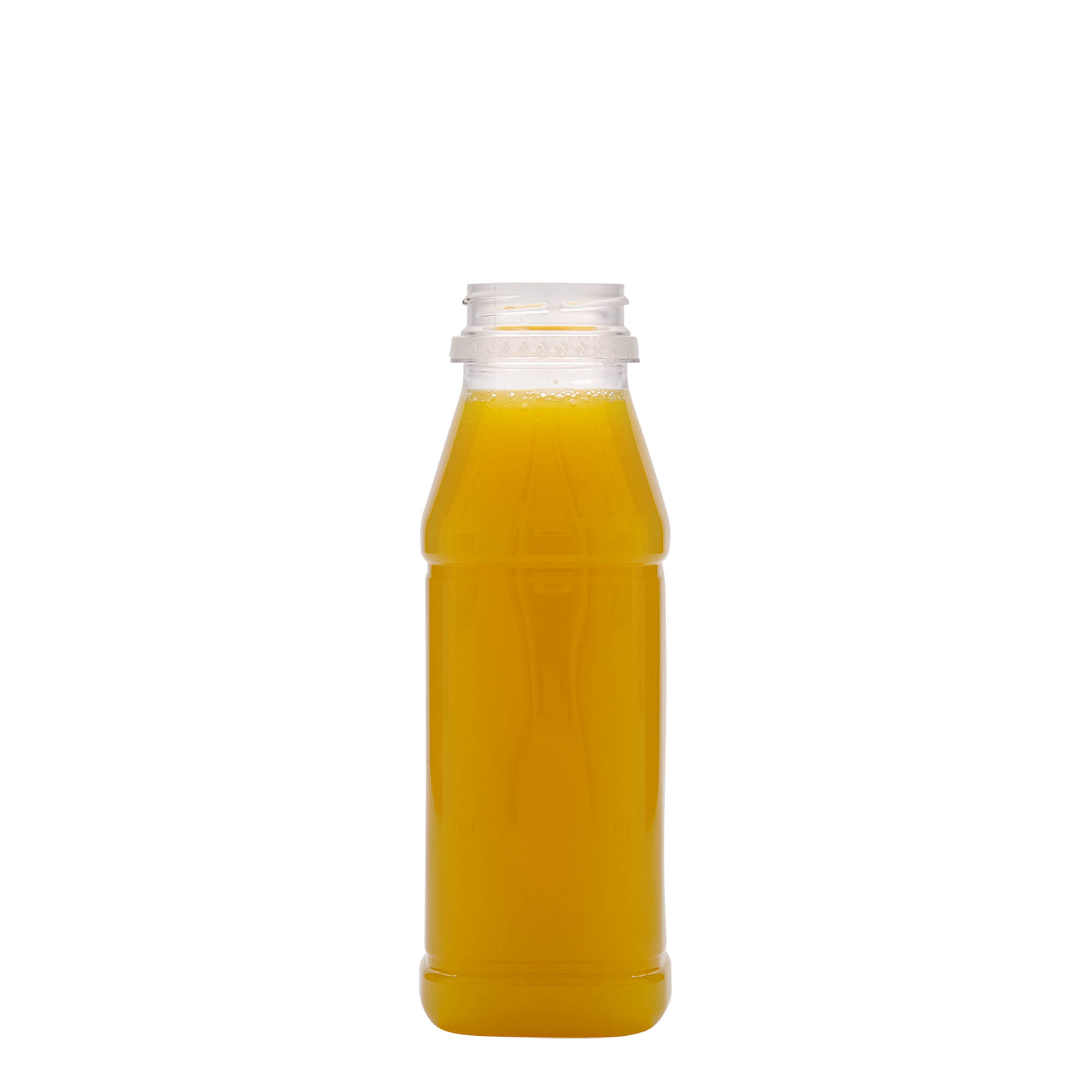 330 ml PET pudele 'Milk and Juice Carré', kvadrātveida, plastmasa, atvere: 38 mm