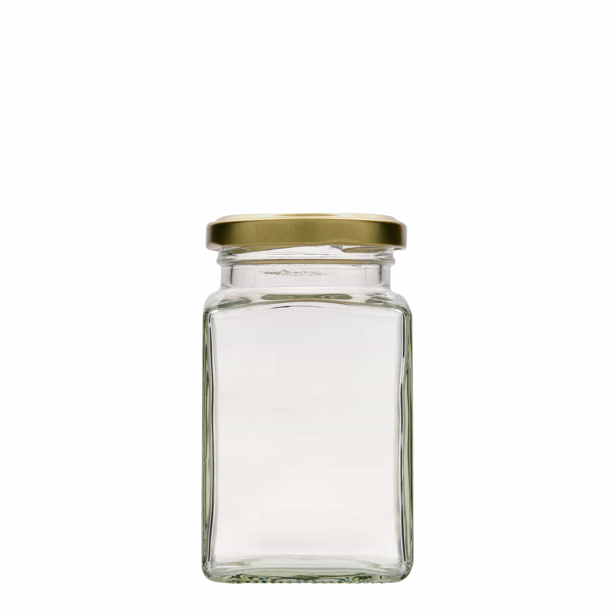 260 ml kvadrātveida stikla trauks, atvere: Twist-Off (TO 58)