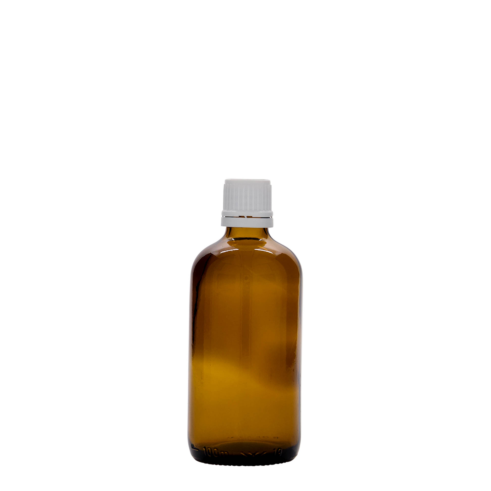 100 ml medicīnas pudele, stikls, brūna, atvere: DIN 18